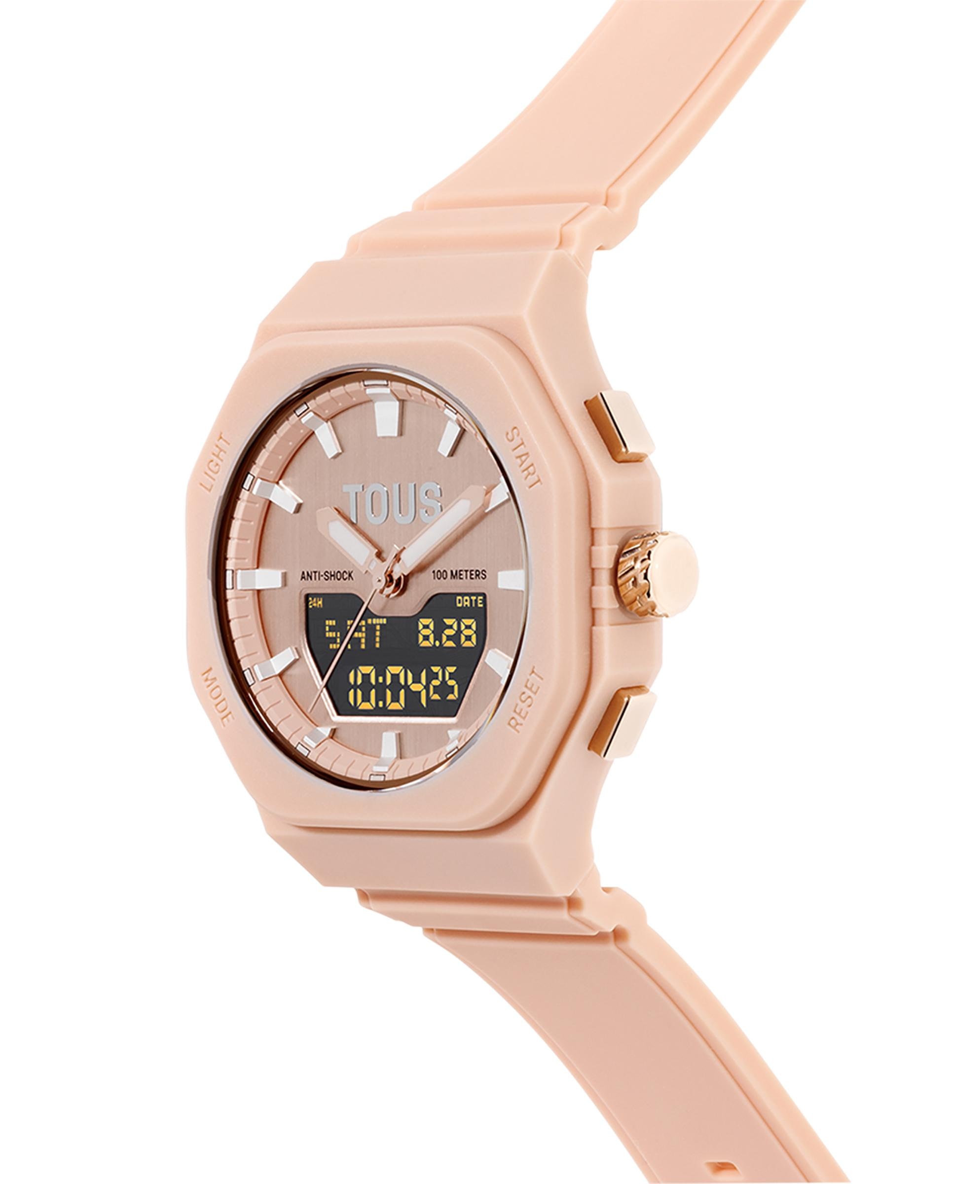 Relógio Analógico Bet com Bracelete Rosa Rosa-claro-2