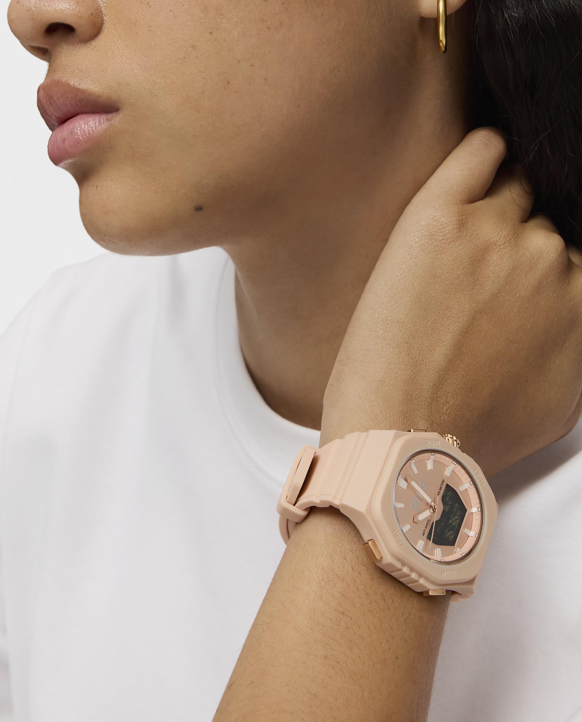 Relógio Analógico Bet com Bracelete Rosa Rosa-claro-4