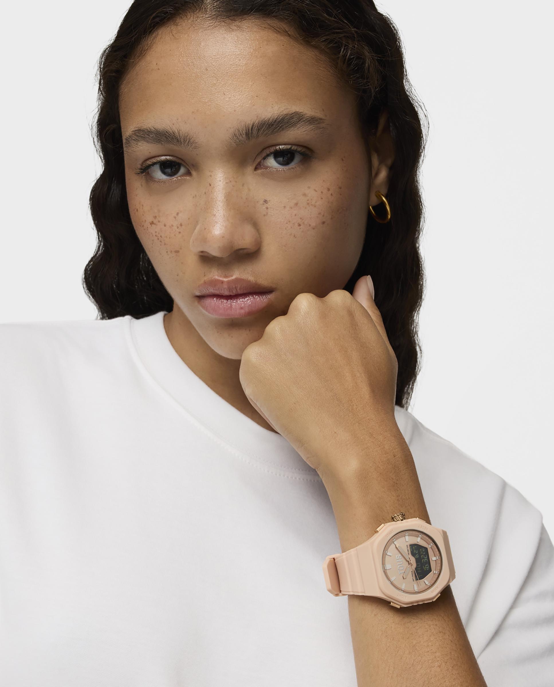 Relógio Analógico Bet com Bracelete Rosa Rosa-claro-5