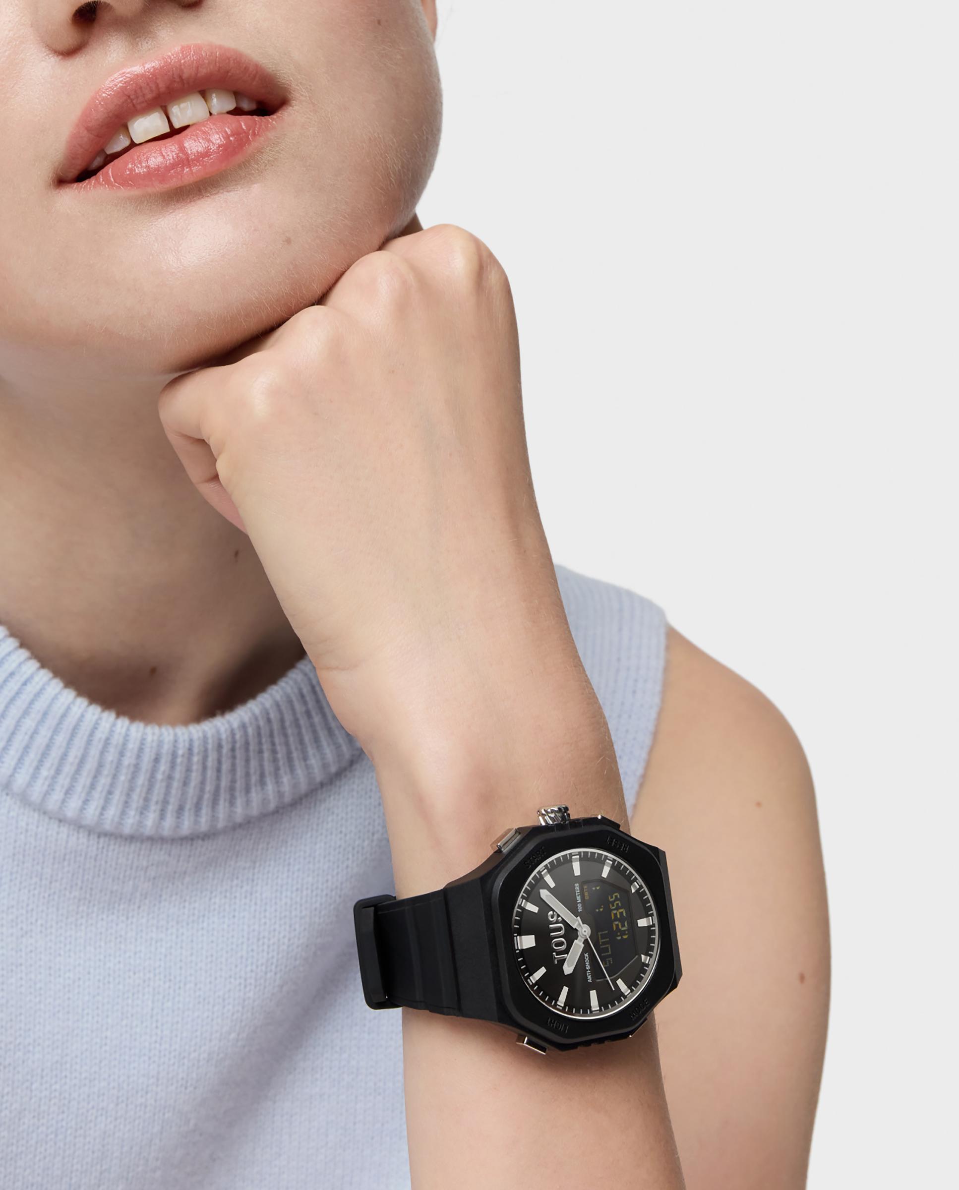 Relógio Analógico Bet com Bracelete em Preto Preto-4