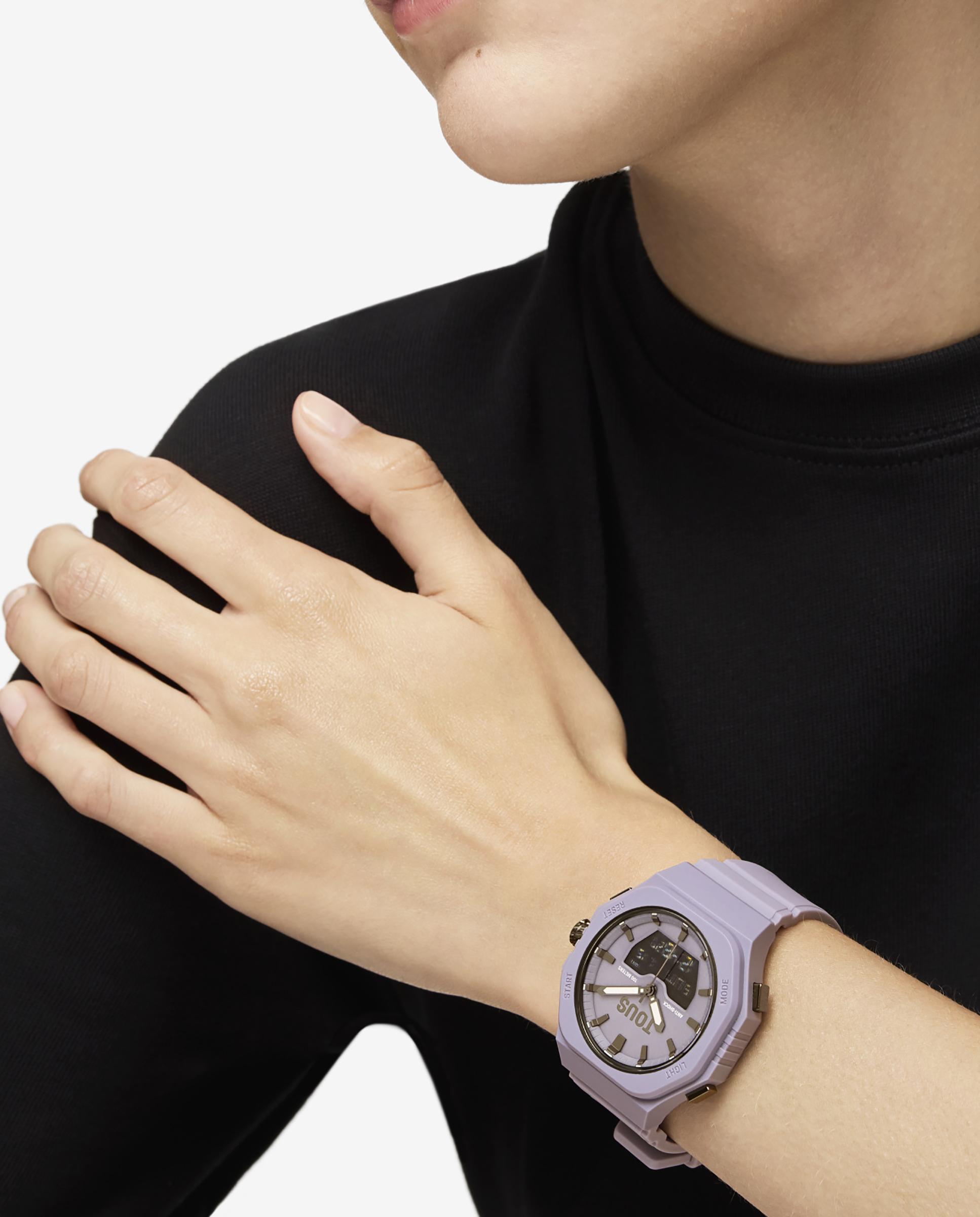 Relógio Analógico Bet com Bracelete Lilás Roxo-pastel-5