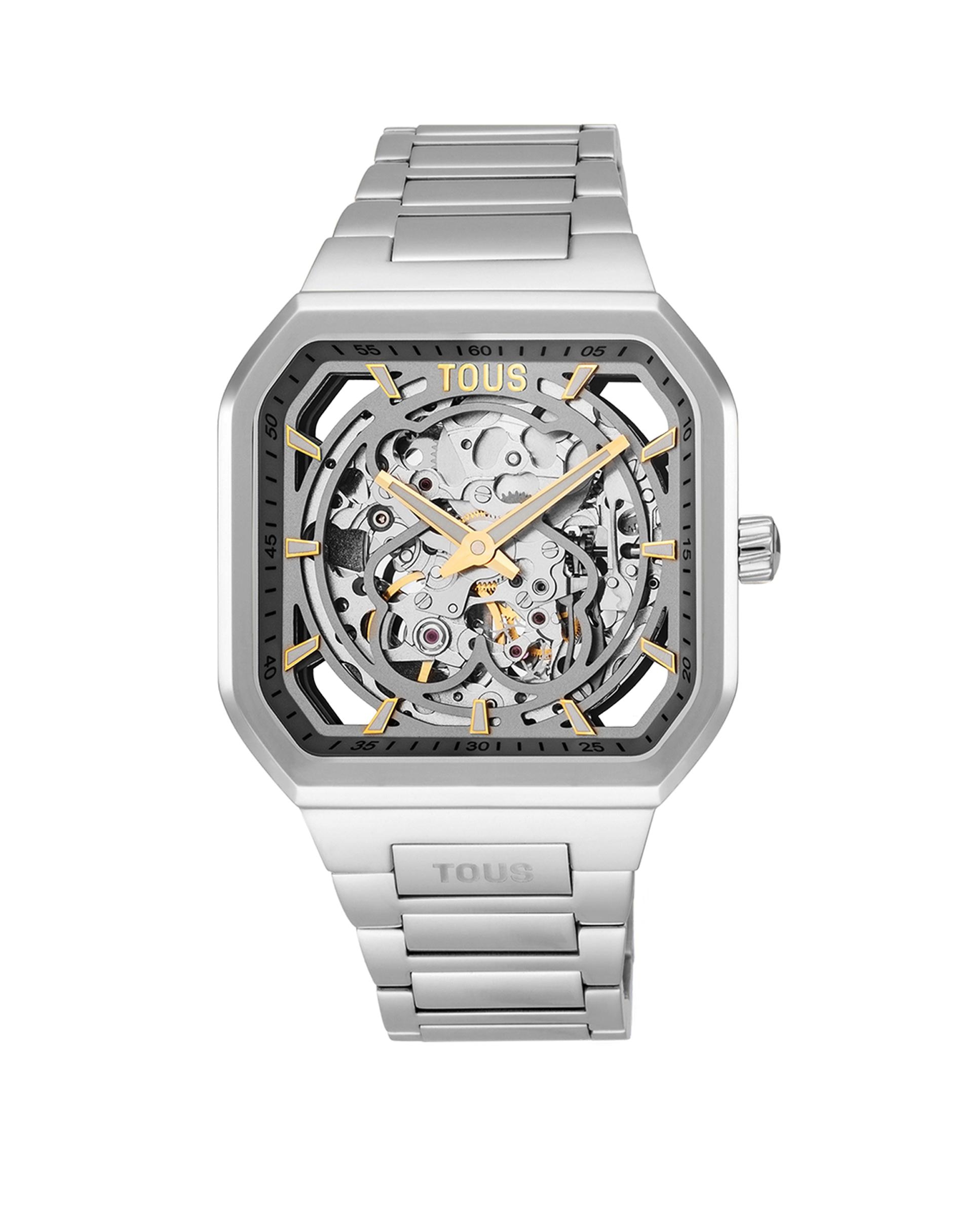 Reloj automático de mujer d-bear now automático con brazalete de acero - Tous - Plata Plata-1