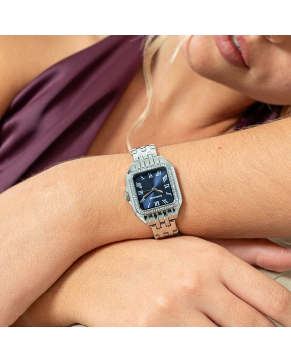 Reloj de mujer Bahamas luxe RA643203 de acero y correa plateada Plata-5