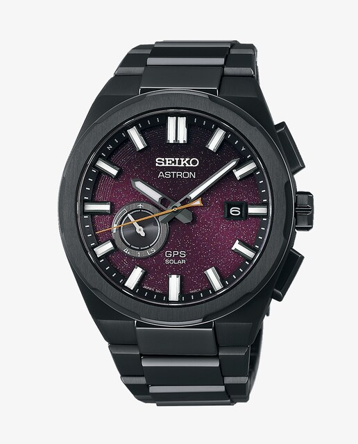 Imagen 0 de Reloj de hombre Astron SSJ029J1 de acero y correa negra