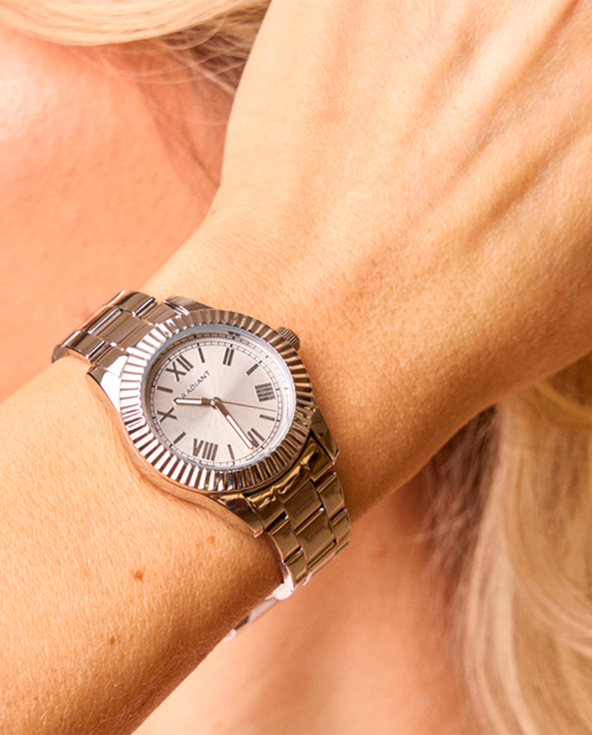 Reloj analógico de mujer sirene mini ra659201 de acero y correa plateada gris Plata Radiant Plata-2