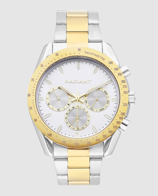 Imagen 0 de Reloj de hombre Marlon RA668705 de acero y correa bicolor