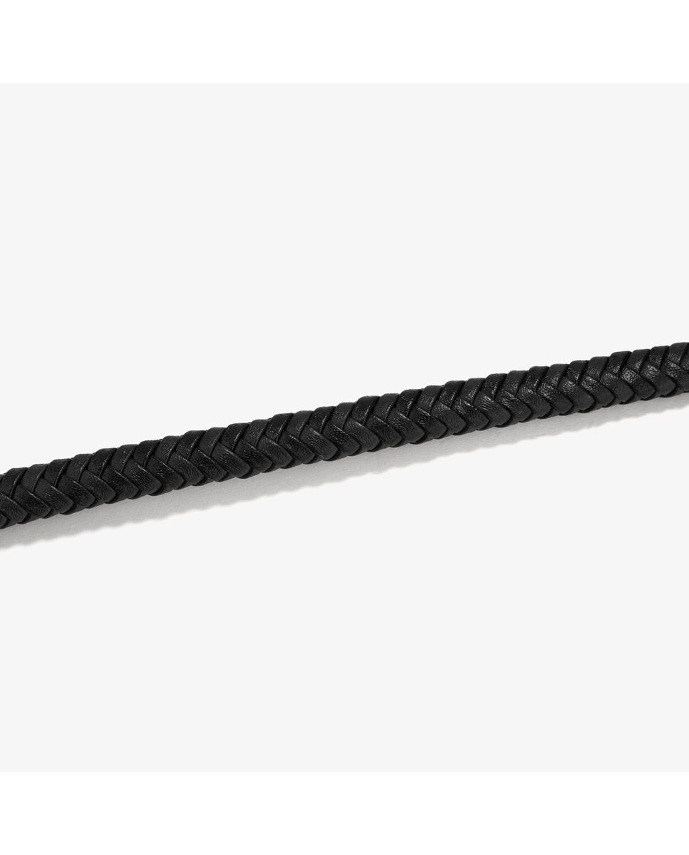 Pulsera de hombre espiga de acero negra Negro Radiant Negro-2
