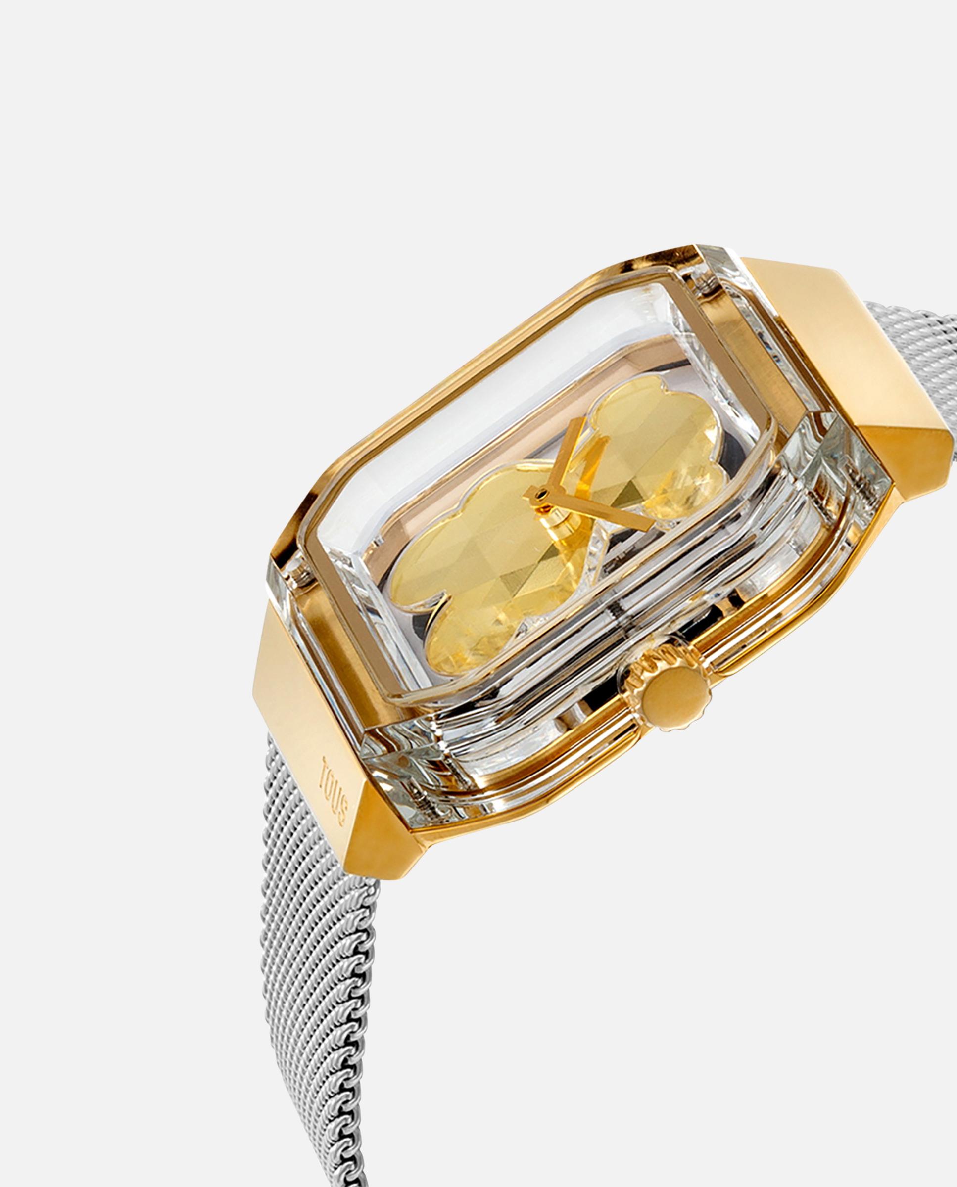 Reloj analógico de mujer d-bear party con brazalete de acero y acero - Tous - Dorado Dorado-2