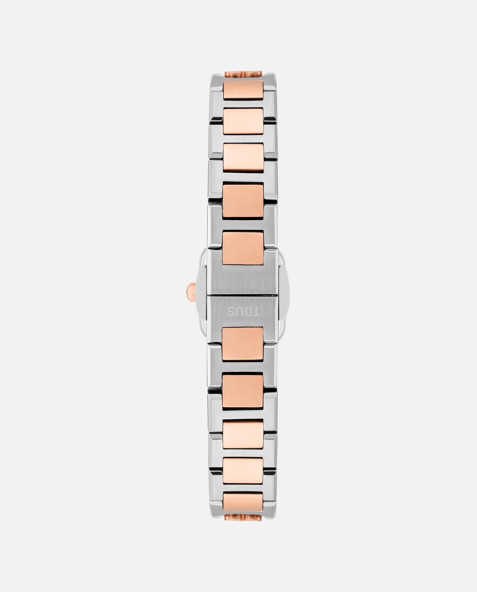 Reloj analógico de mujer icon time con brazalete de acero y acero rosado Multicolor Tous Multicolor-3