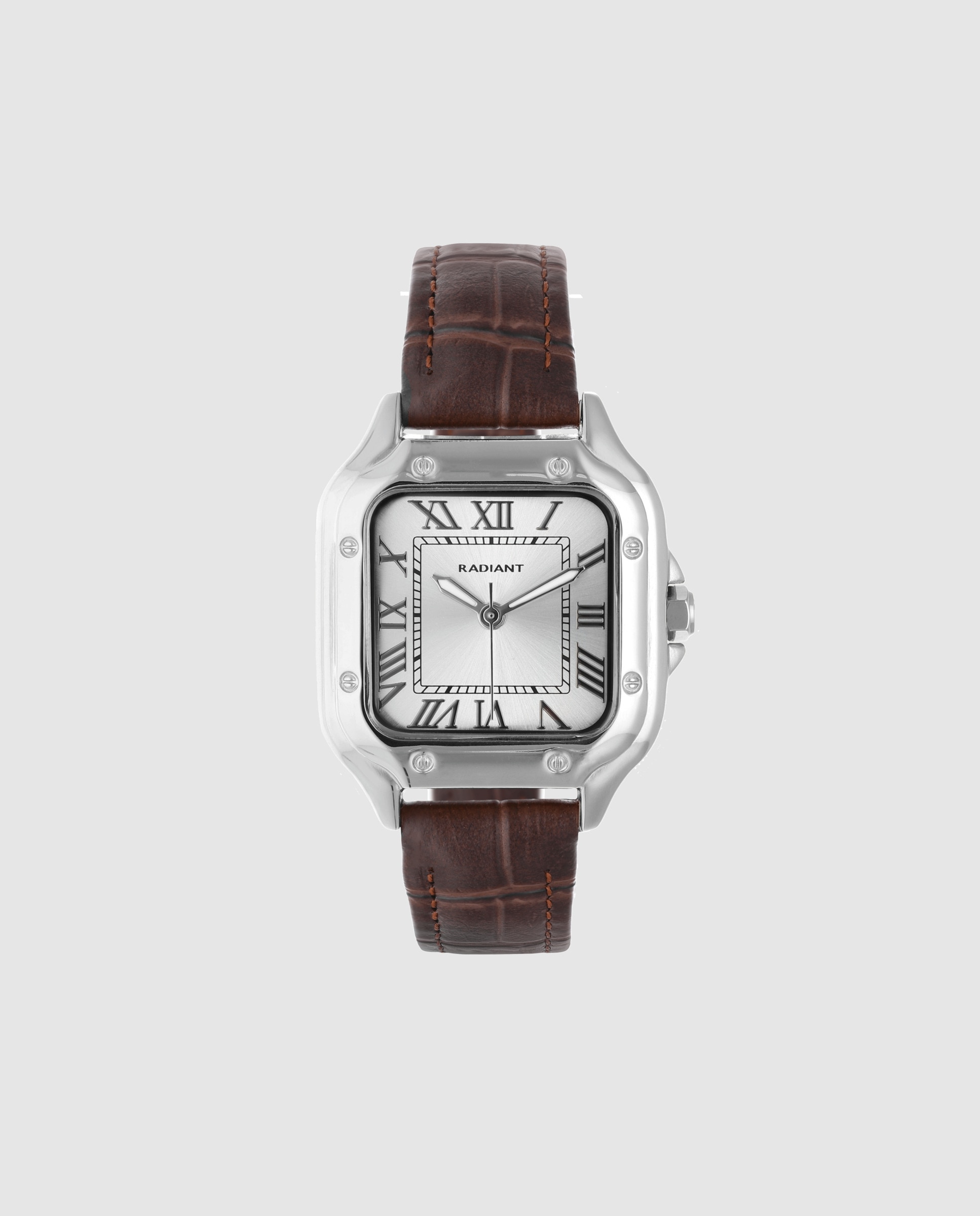 Imagen 0 de Reloj de hombre chris him ra676202 de piel y correa marrón Marrón