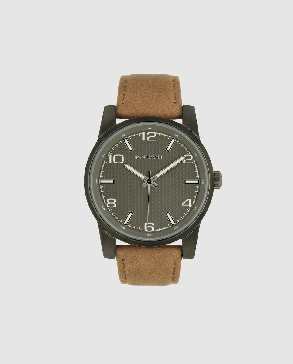 Reloj de hombre Johnny deep RA681204 de piel y correa marrón Marrón-1