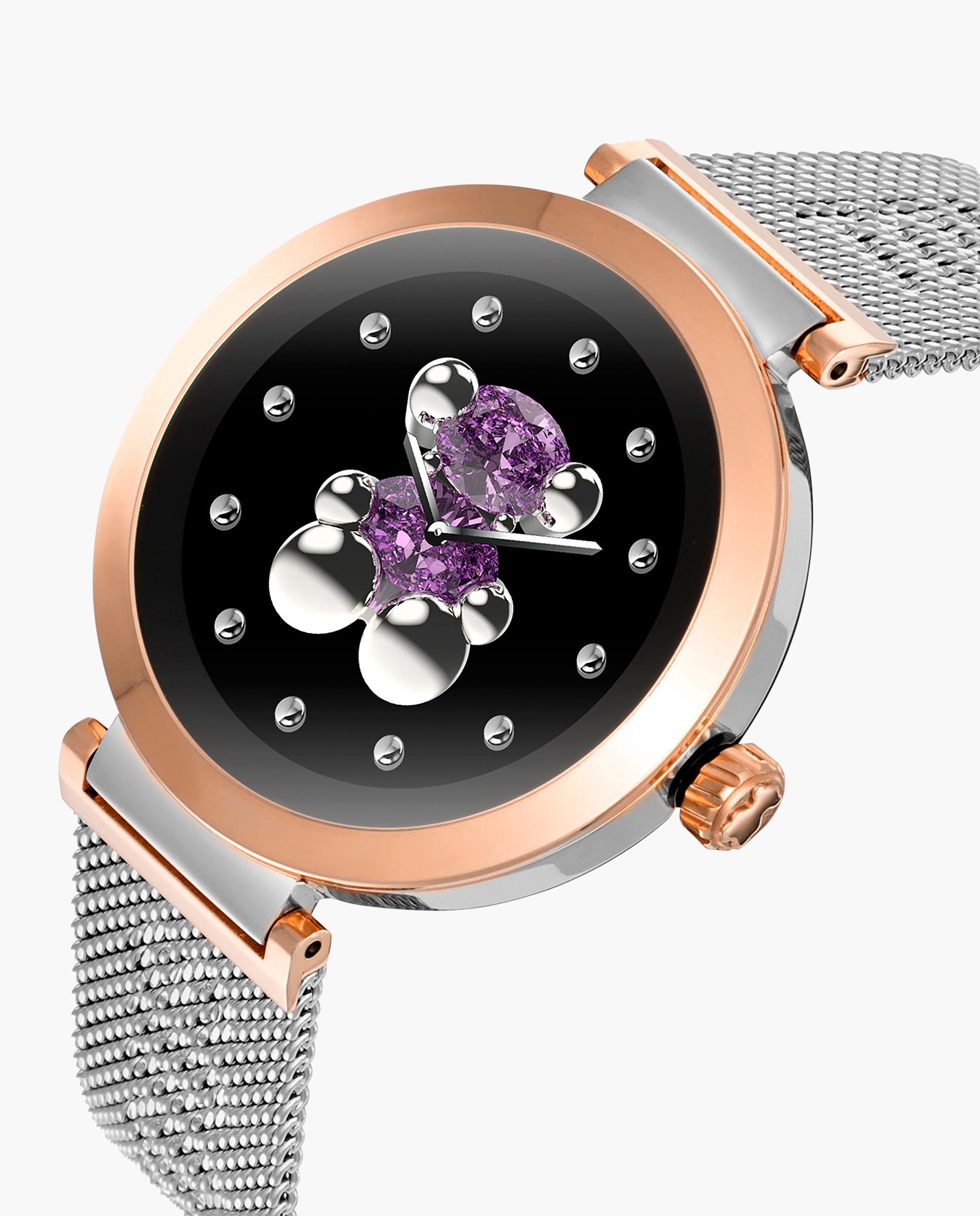 Smartwatch s-connect con brazalete de acero y acero rosado - Tous - Plateado Plateado-1