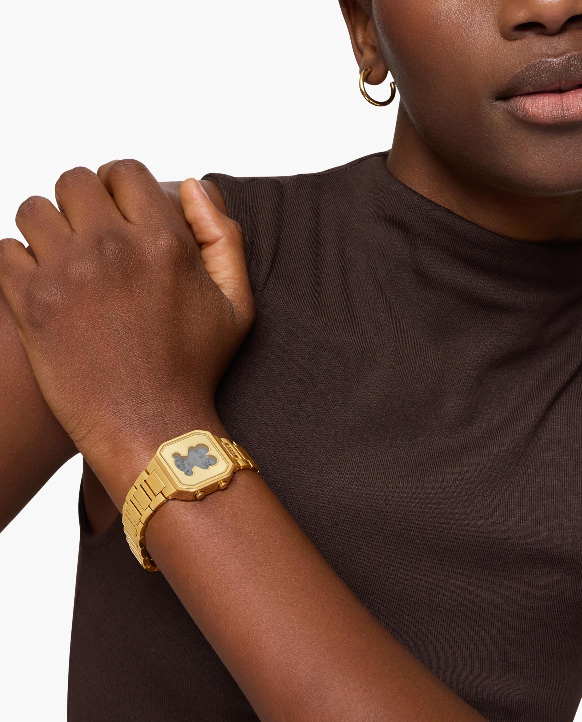 Reloj digital de mujer d-bear mini con brazalete de acero - Tous - Dorado Dorado-2