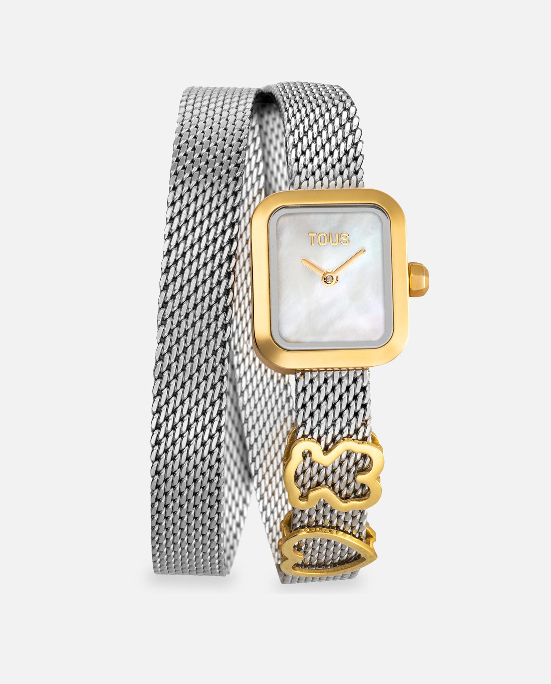 Reloj analógico de mujer icon time con brazalete en acero inoxidable - Tous - Bicolor Bicolor-1