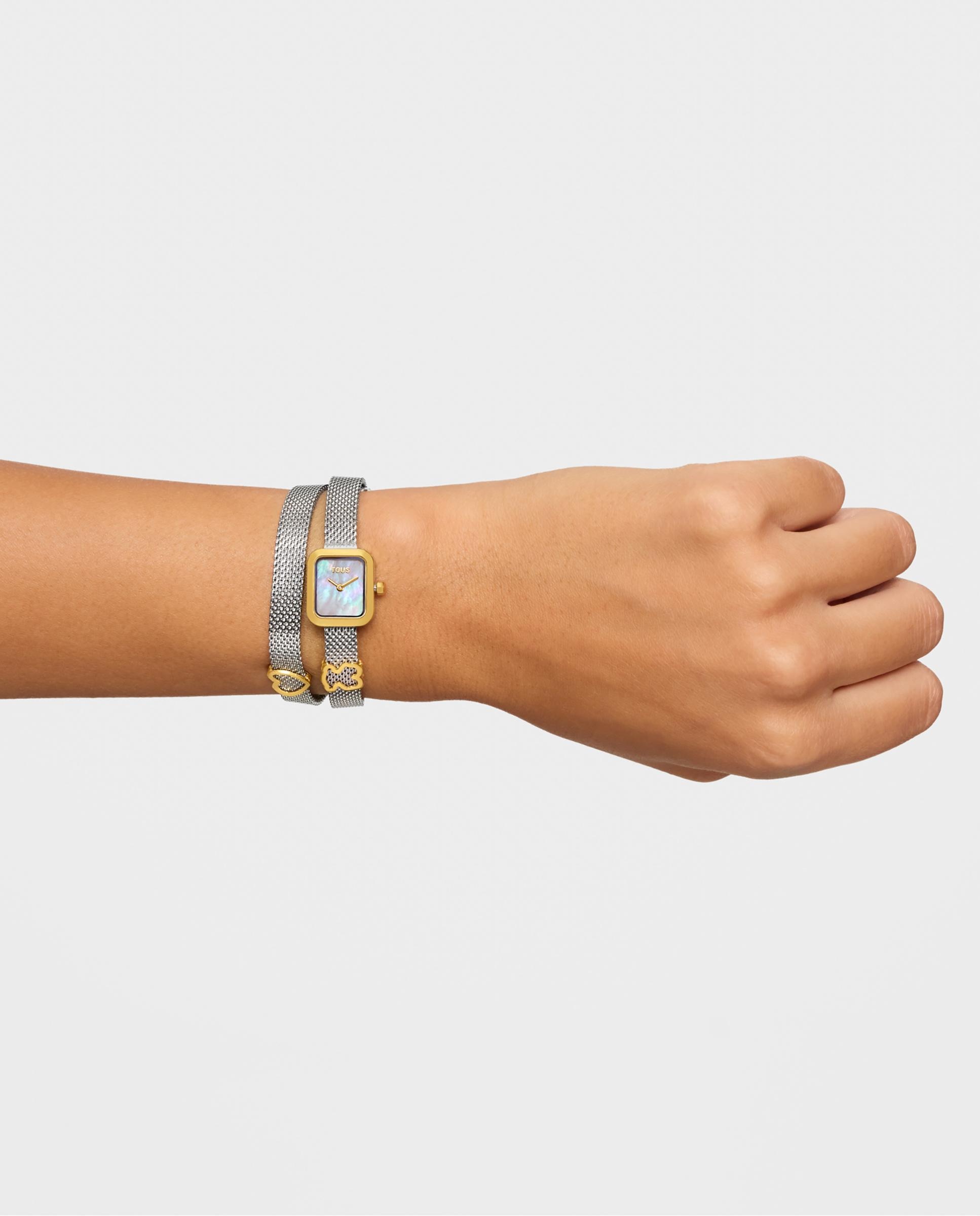 Reloj analógico de mujer icon time con brazalete en acero inoxidable - Tous - Bicolor Bicolor-5