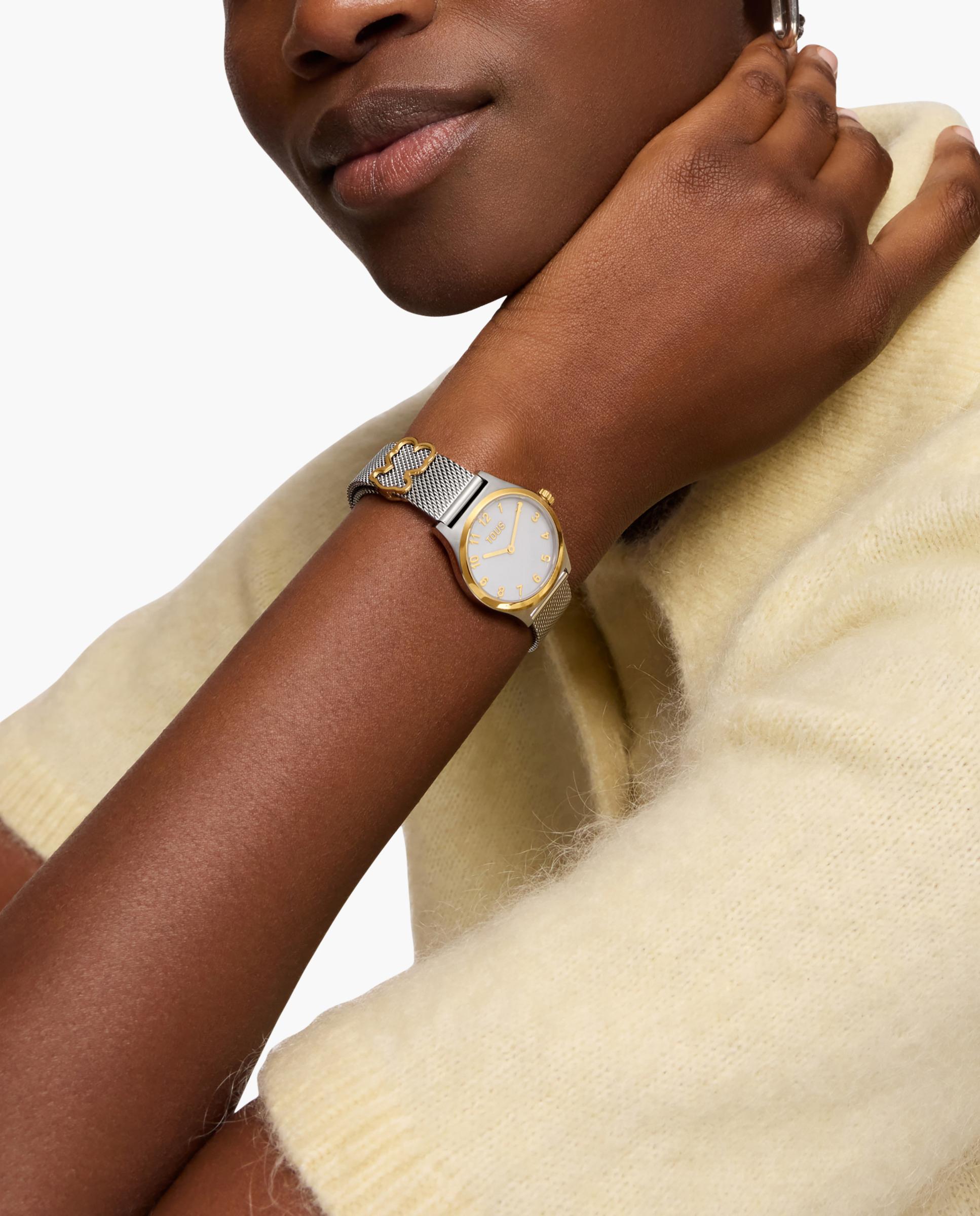 Reloj analógico de mujer epic icon kdt con brazalete de acero y esfera de nácar - Tous - Plateado Plateado-1