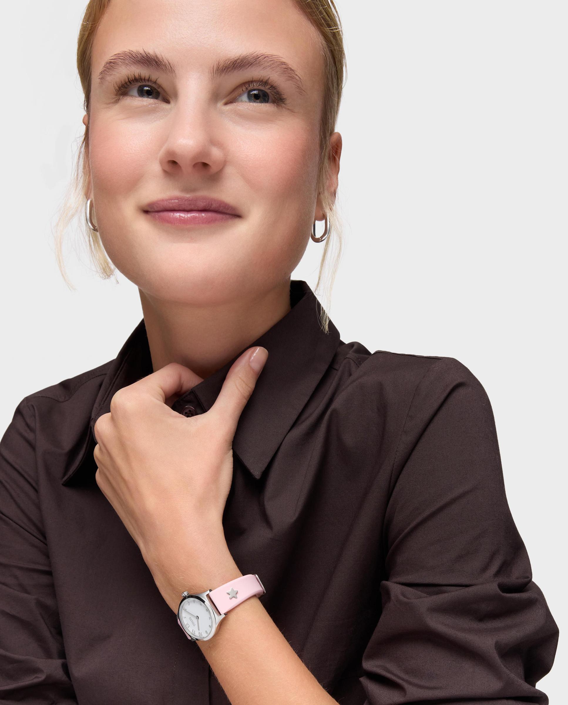 Reloj de mujer epic icon kdt charms en acero inoxidable con correa de silicona rosa - Tous - Rosa claro Rosa claro-5