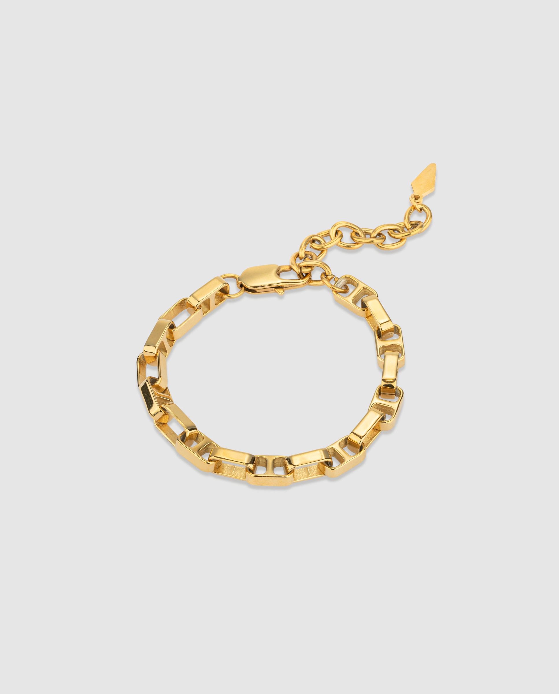 Imagen 0 de Pulsera de eslabones cindy de acero dorada Oro