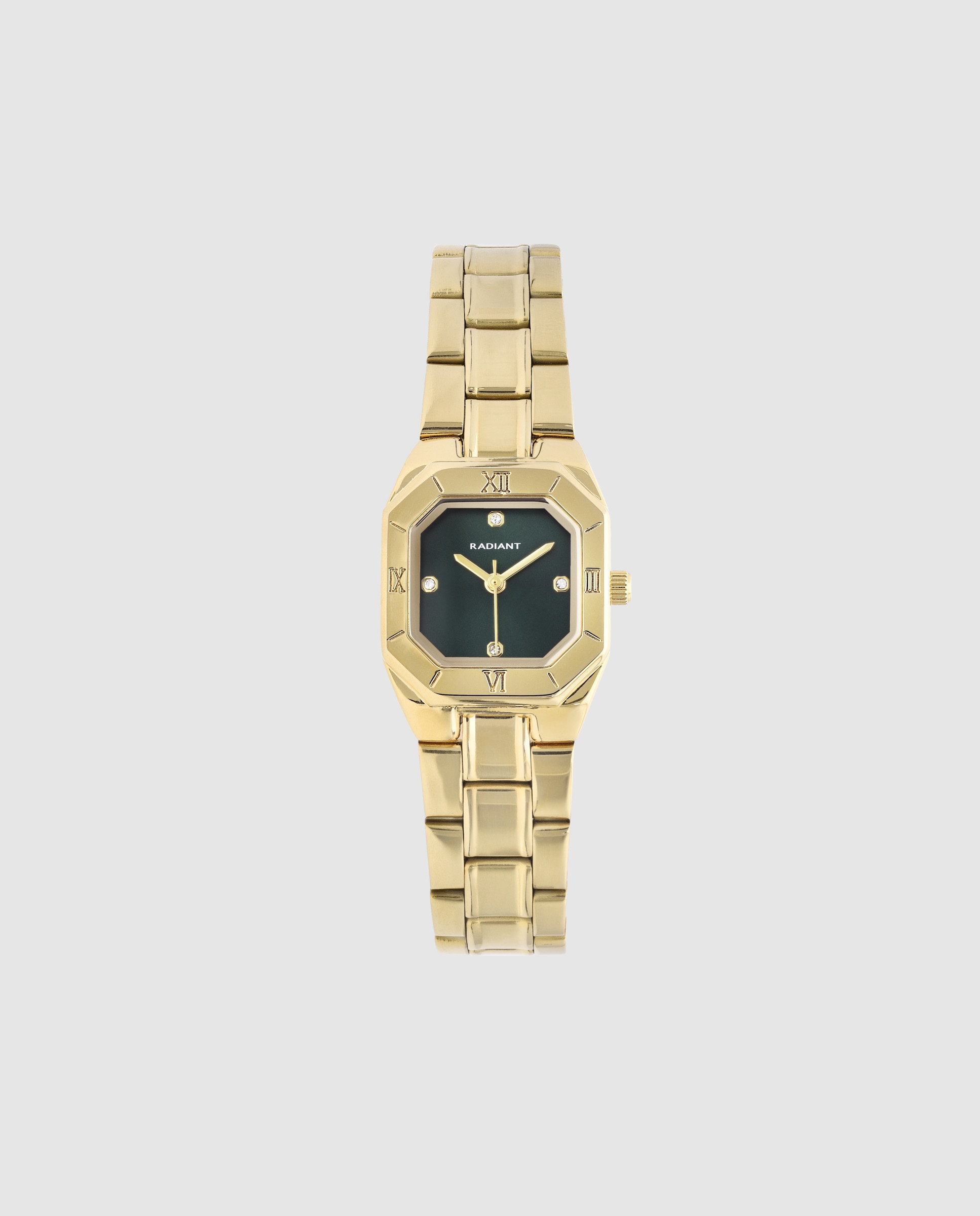 Imagen 0 de Reloj de mujer palm drive ra698201 de acero y correa dorada Oro