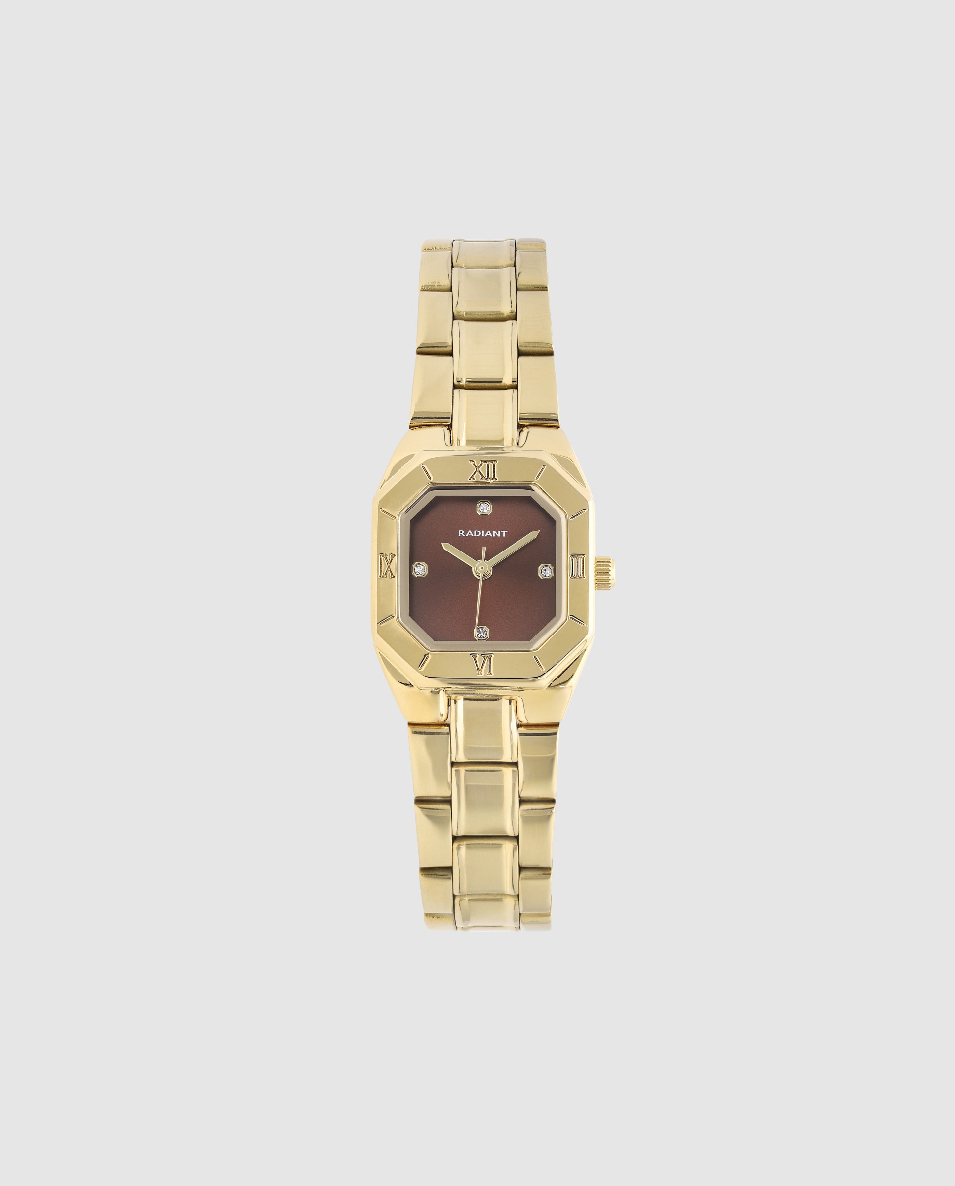 Imagen 0 de Reloj de mujer palm drive ra698202 de acero y correa dorada Oro