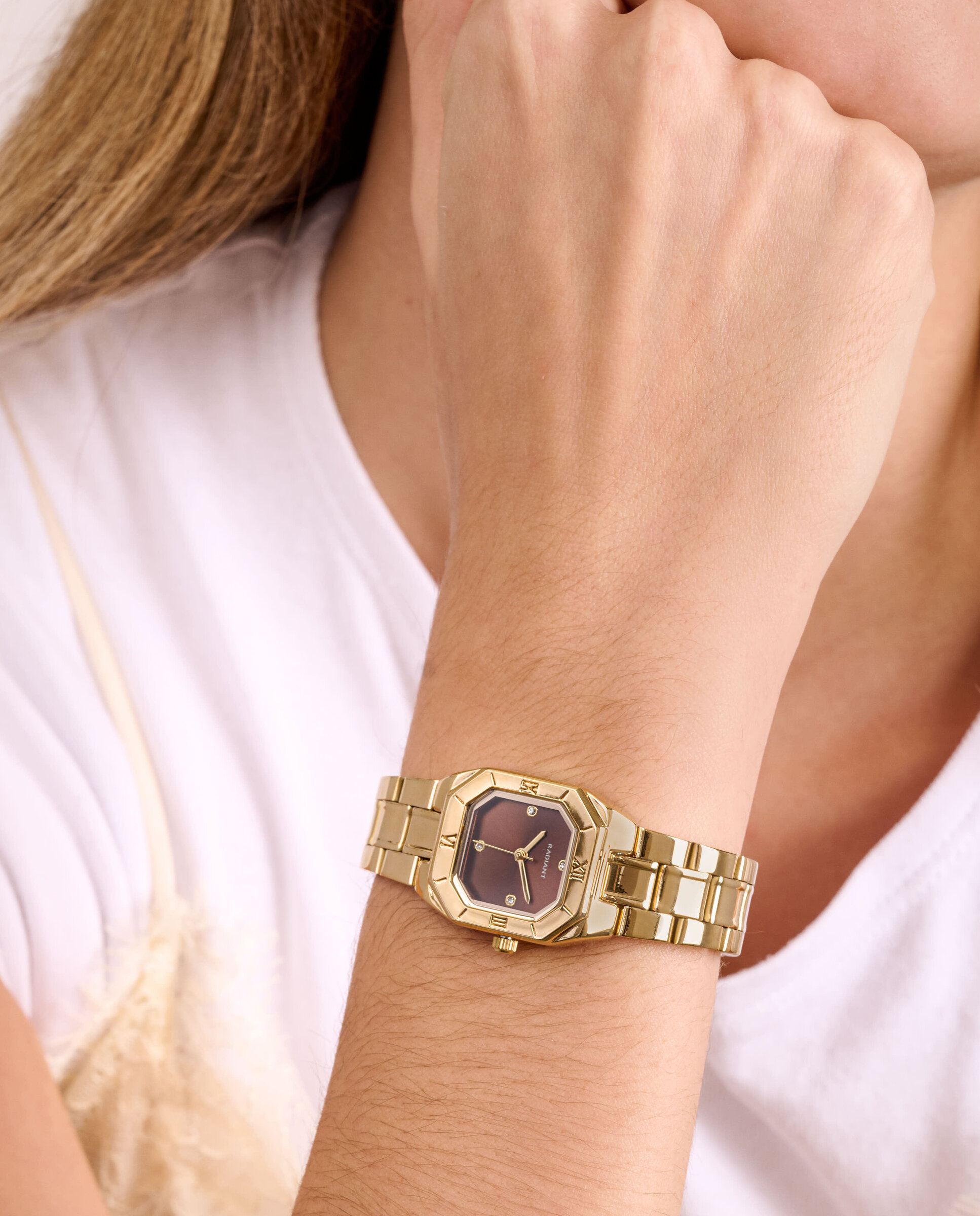Reloj de mujer palm drive ra698202 de acero y correa dorada - Radiant - Oro Oro-2