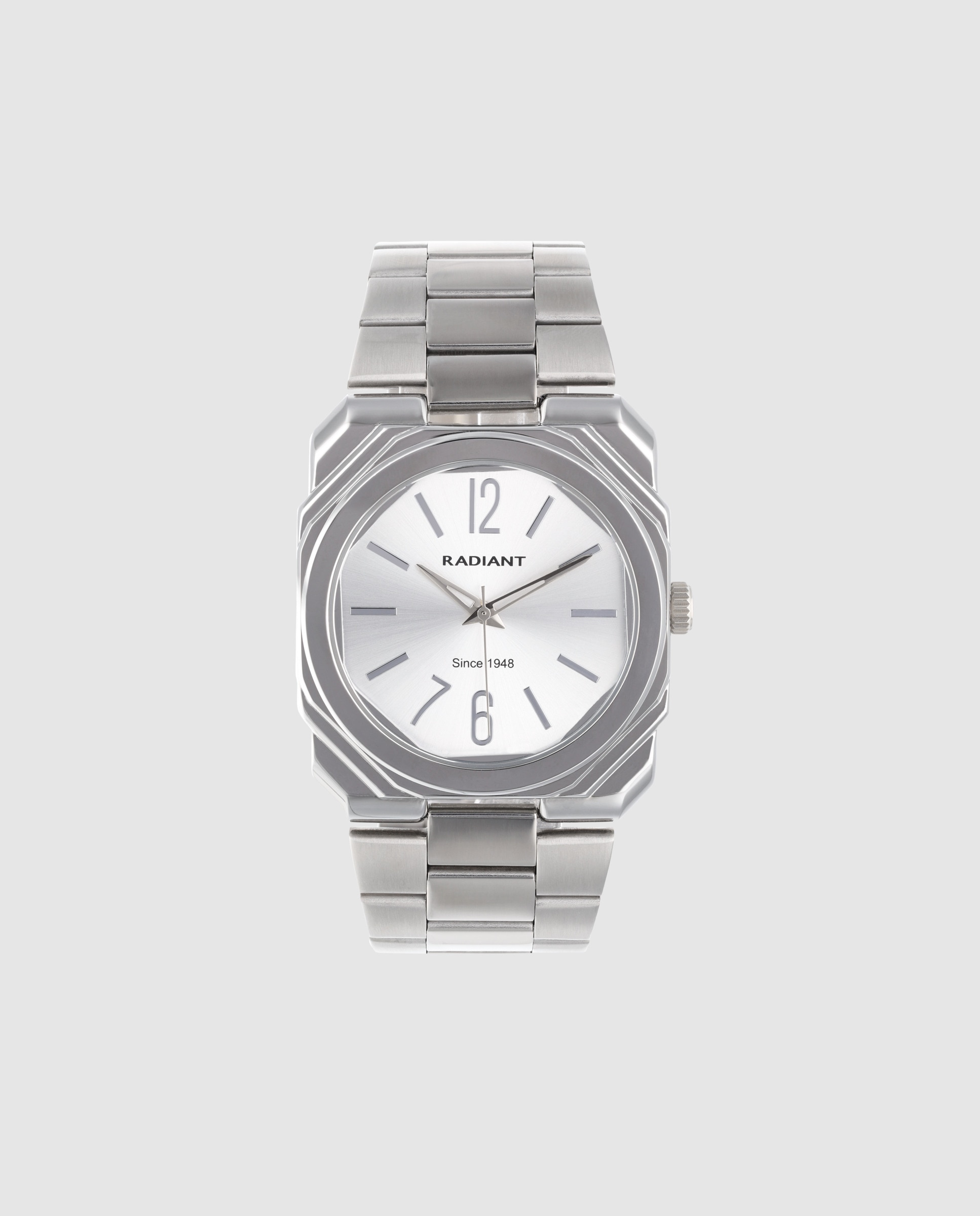 Imagen 0 de Reloj de hombre horizon line ra693201 de acero y correa plateada/gris Plata