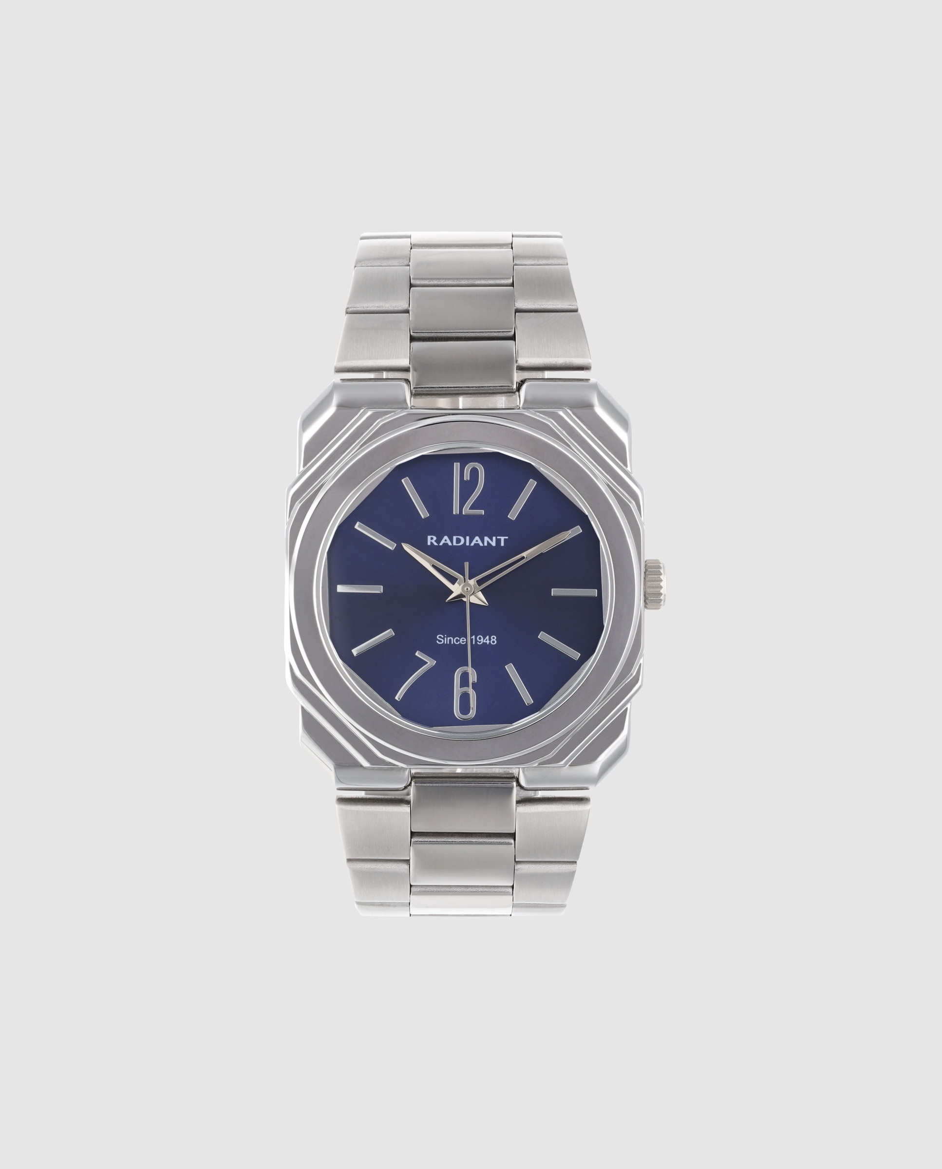 Imagen 0 de Reloj de hombre horizon line ra693202 de acero y correa plateada/gris Plata