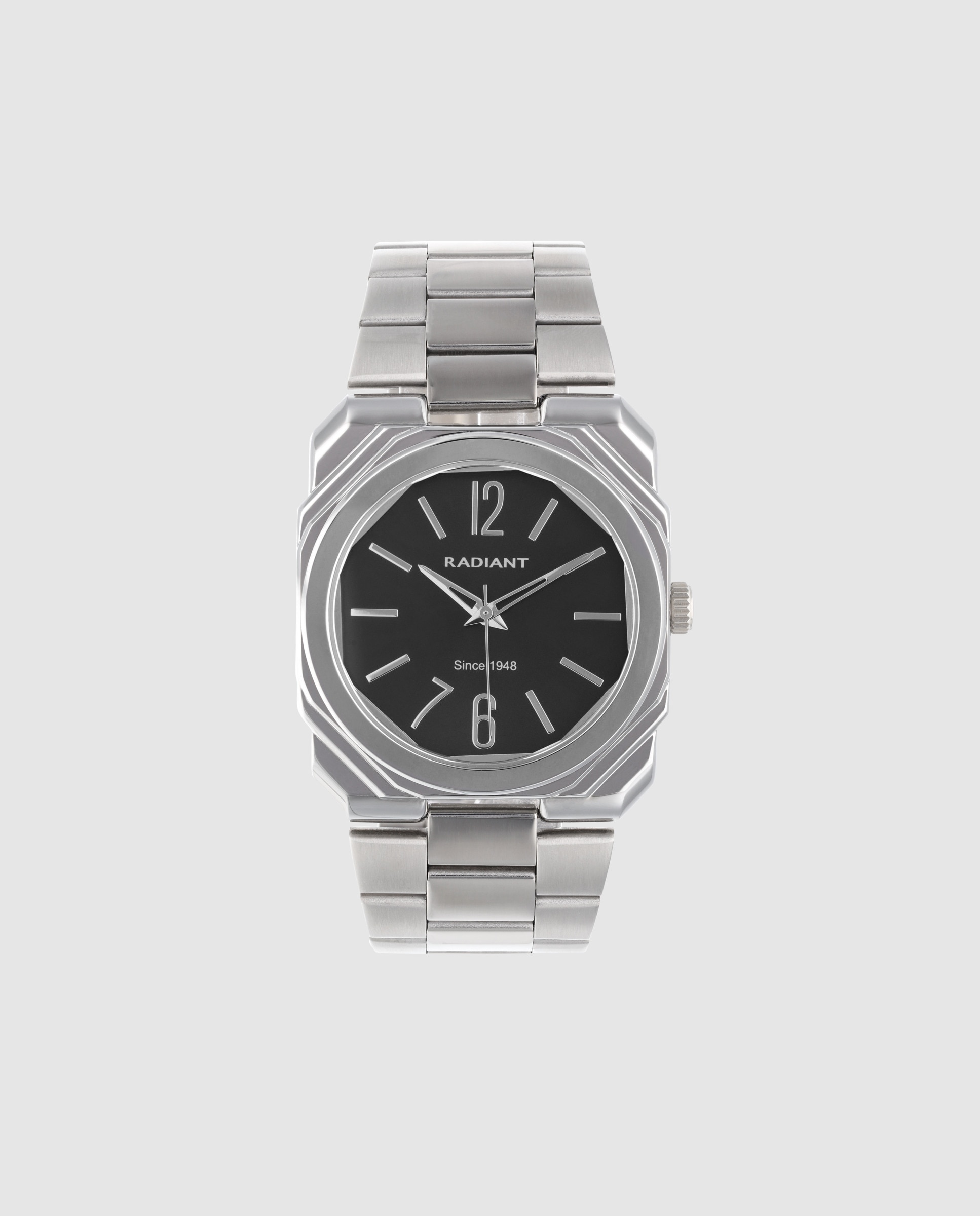 Imagen 0 de Reloj de hombre horizon line ra693203 de acero y correa plateada/gris Plata