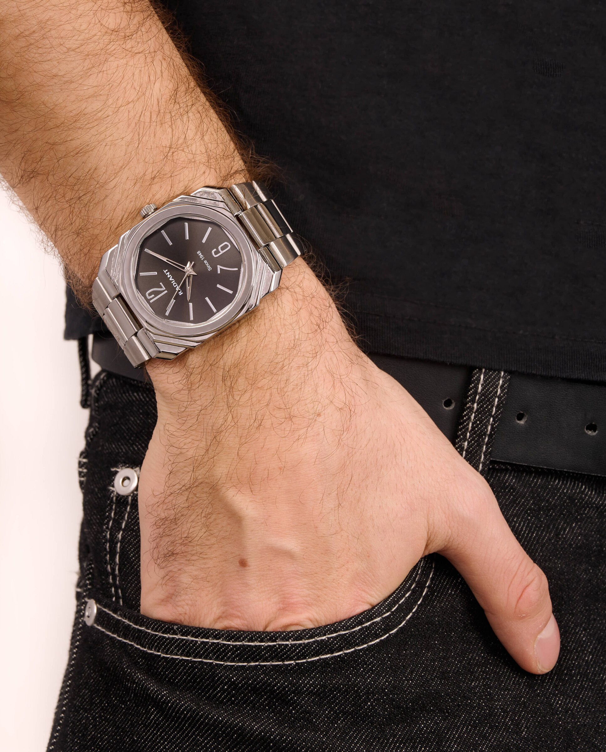 Reloj de hombre horizon line ra693203 de acero y correa plateada/gris - Radiant - Plata Plata-2