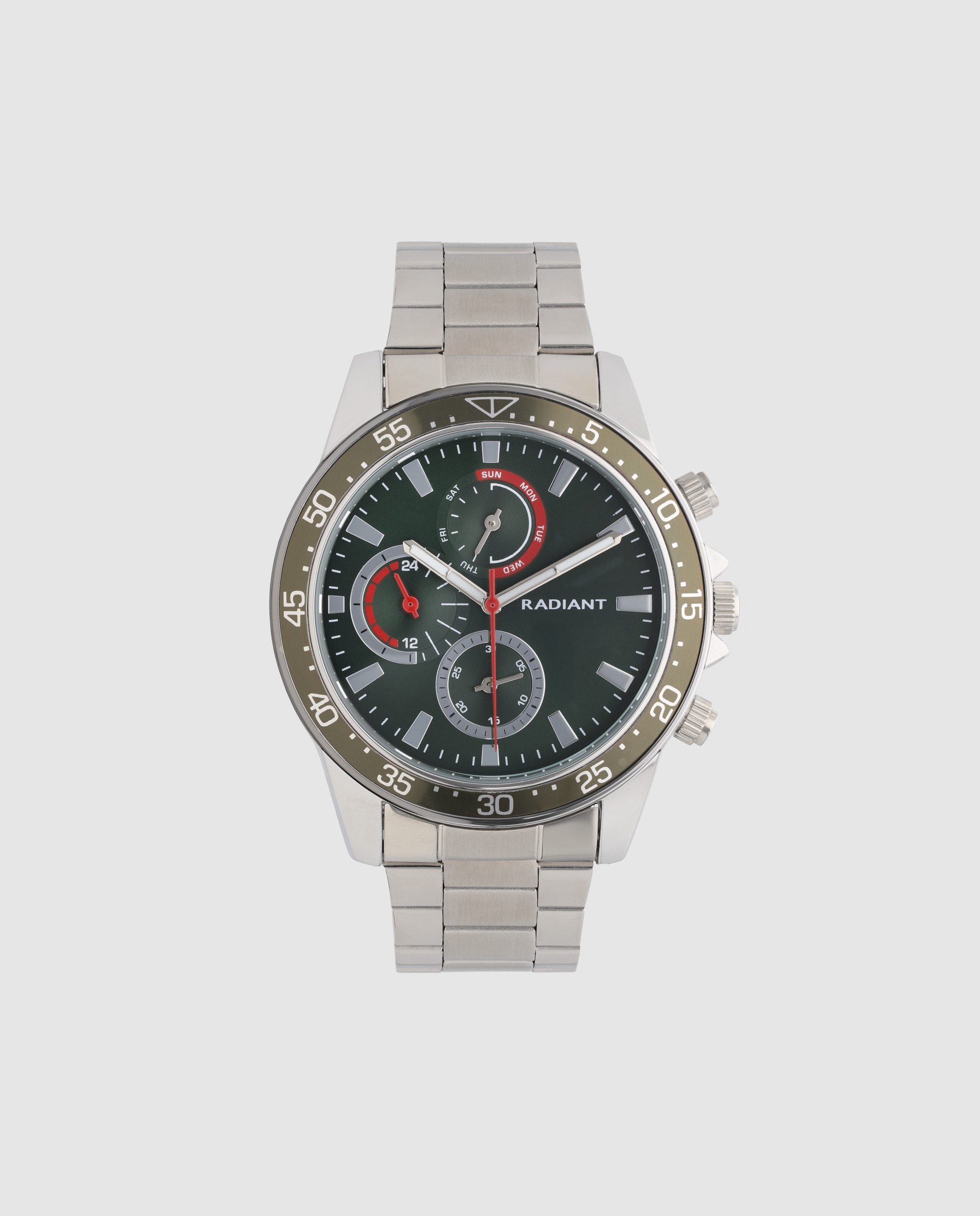 Imagen 0 de Reloj de hombre daybreak ra696703 de acero y correa plateada/gris Plata