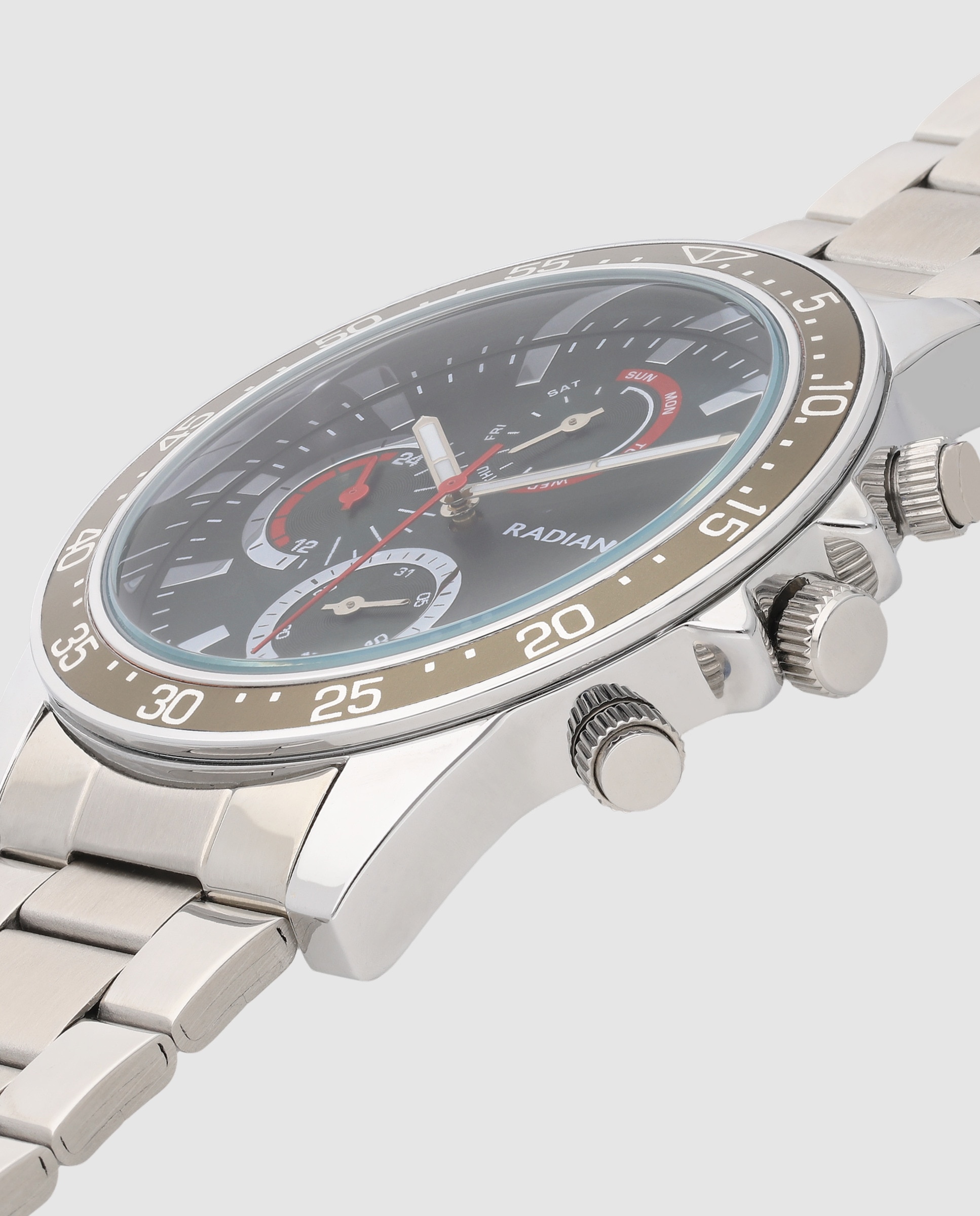 Reloj de hombre daybreak ra696703 de acero y correa plateada/gris - Radiant - Plata Plata-4