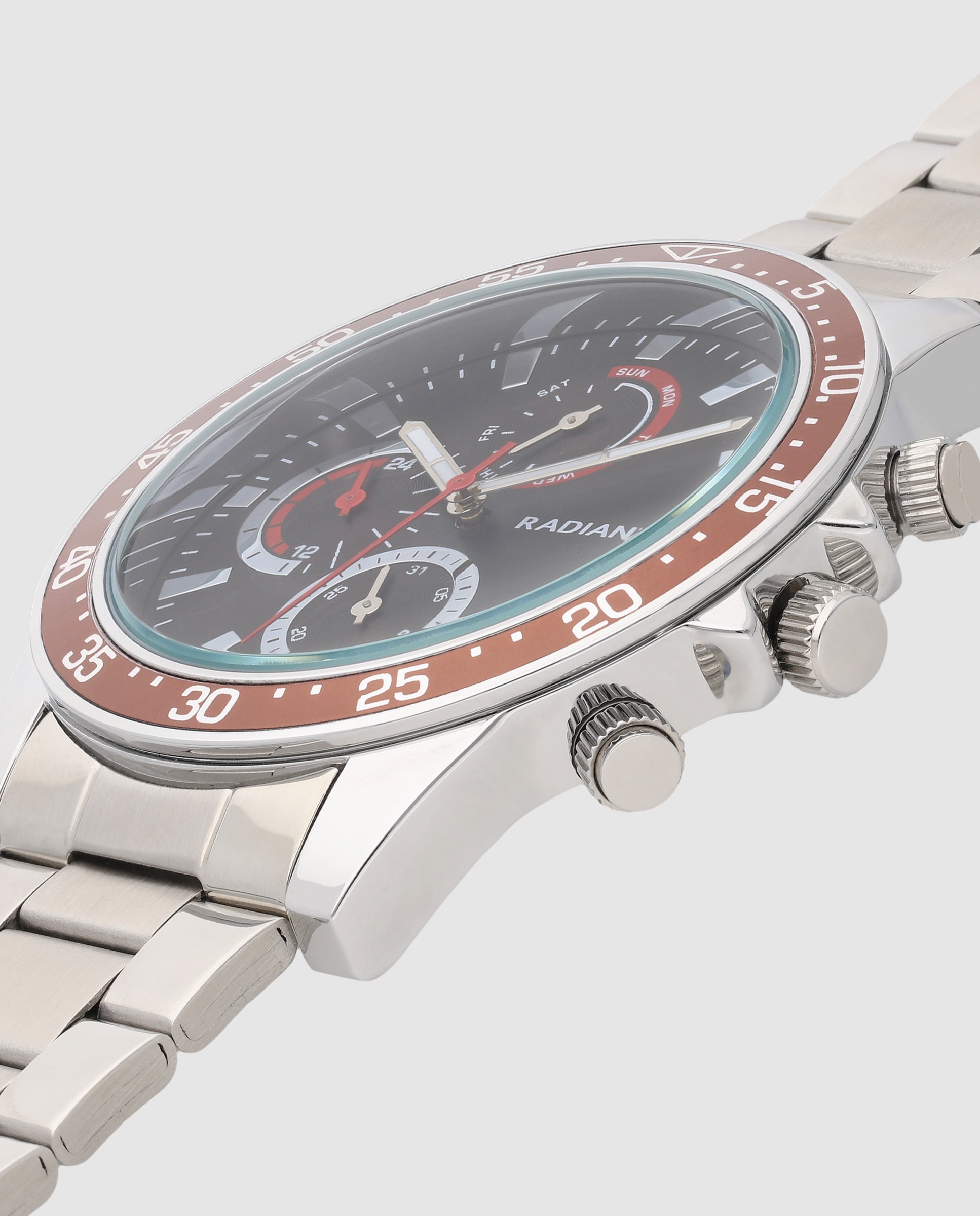 Reloj de hombre daybreak ra696704 de acero y correa plateada/gris - Radiant - Plata Plata-4