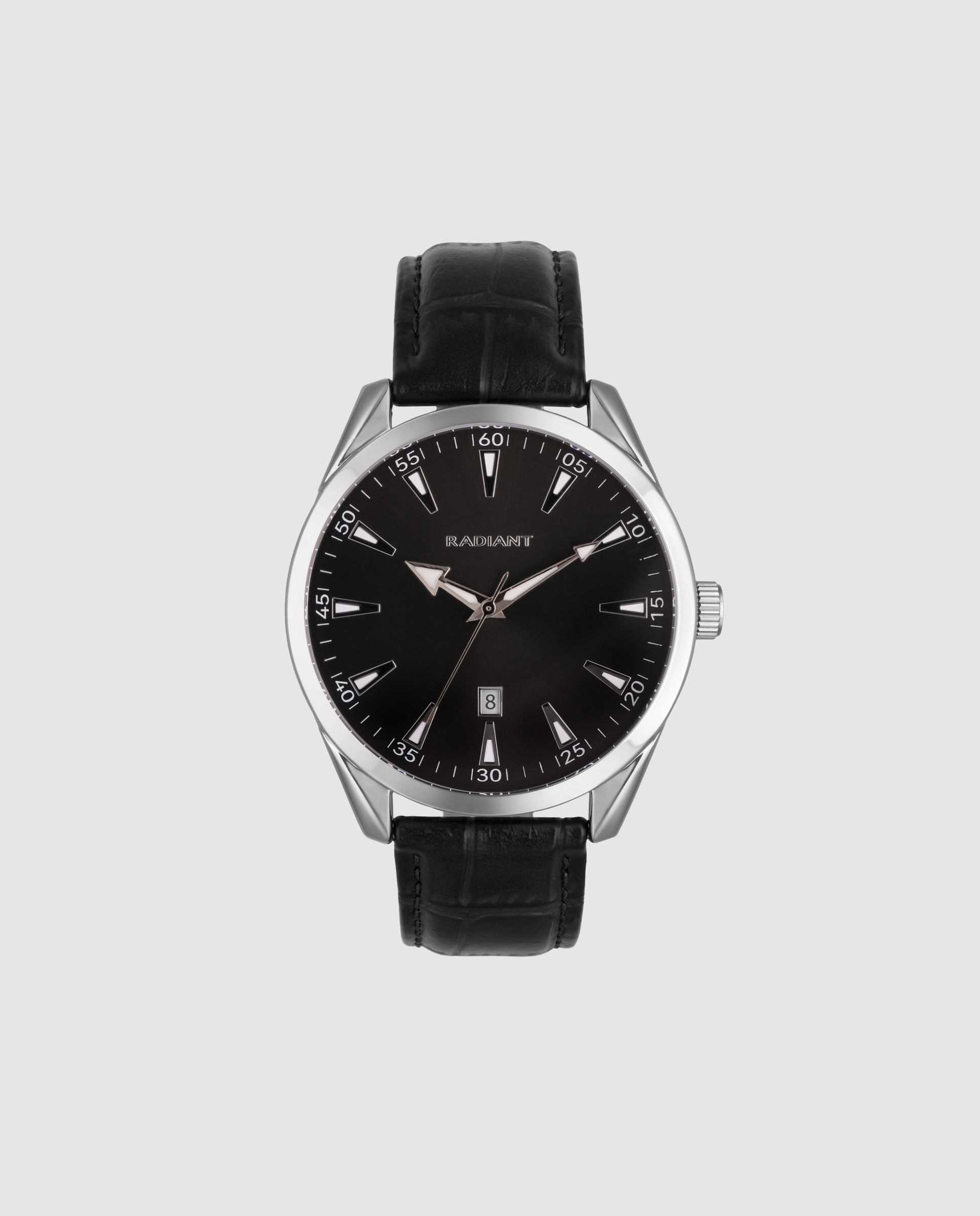 Imagen 0 de Reloj de hombre ocean code ra695202 de piel y correa negra Negro
