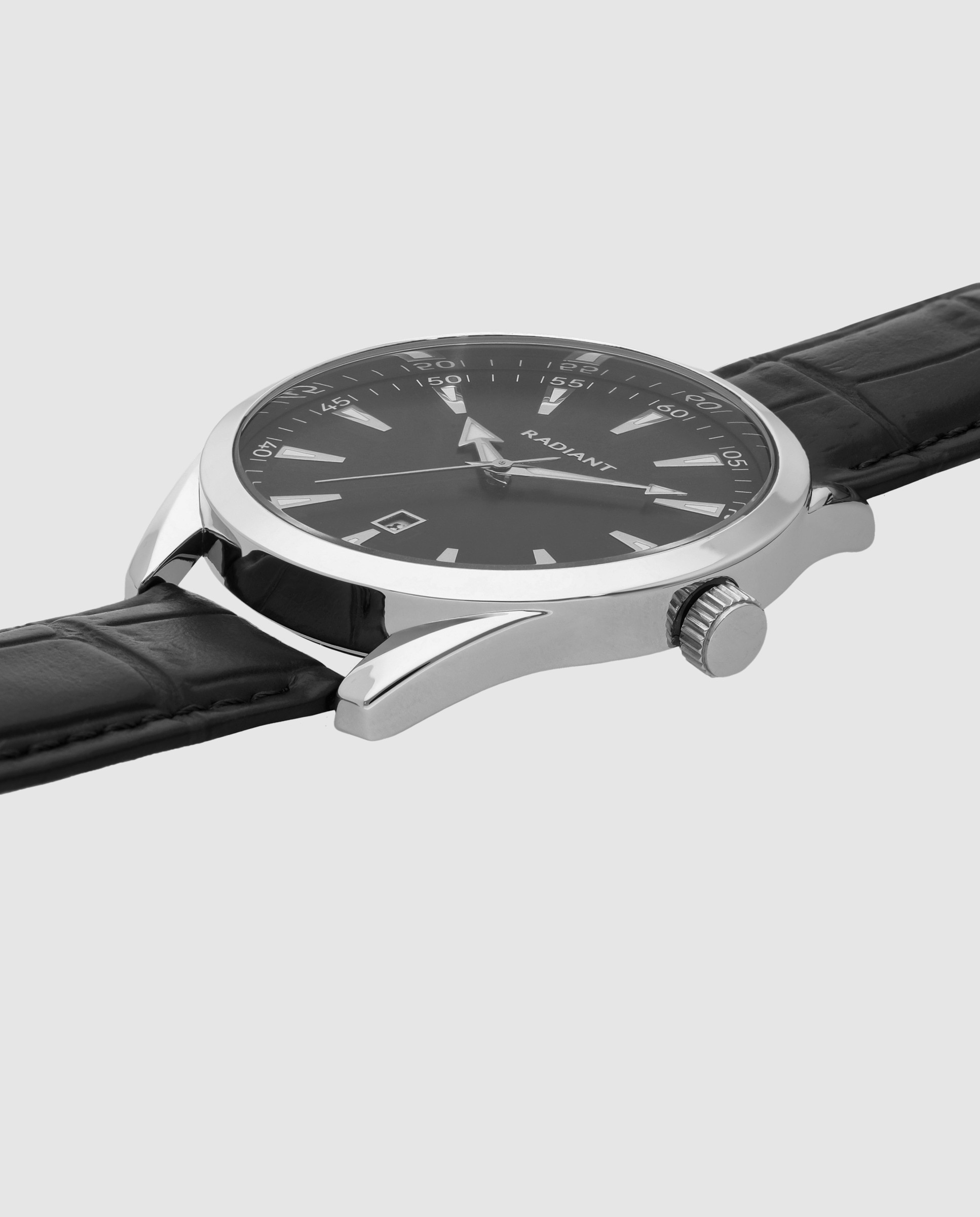 Reloj de hombre ocean code ra695202 de piel y correa negra - Radiant - Negro Negro-3
