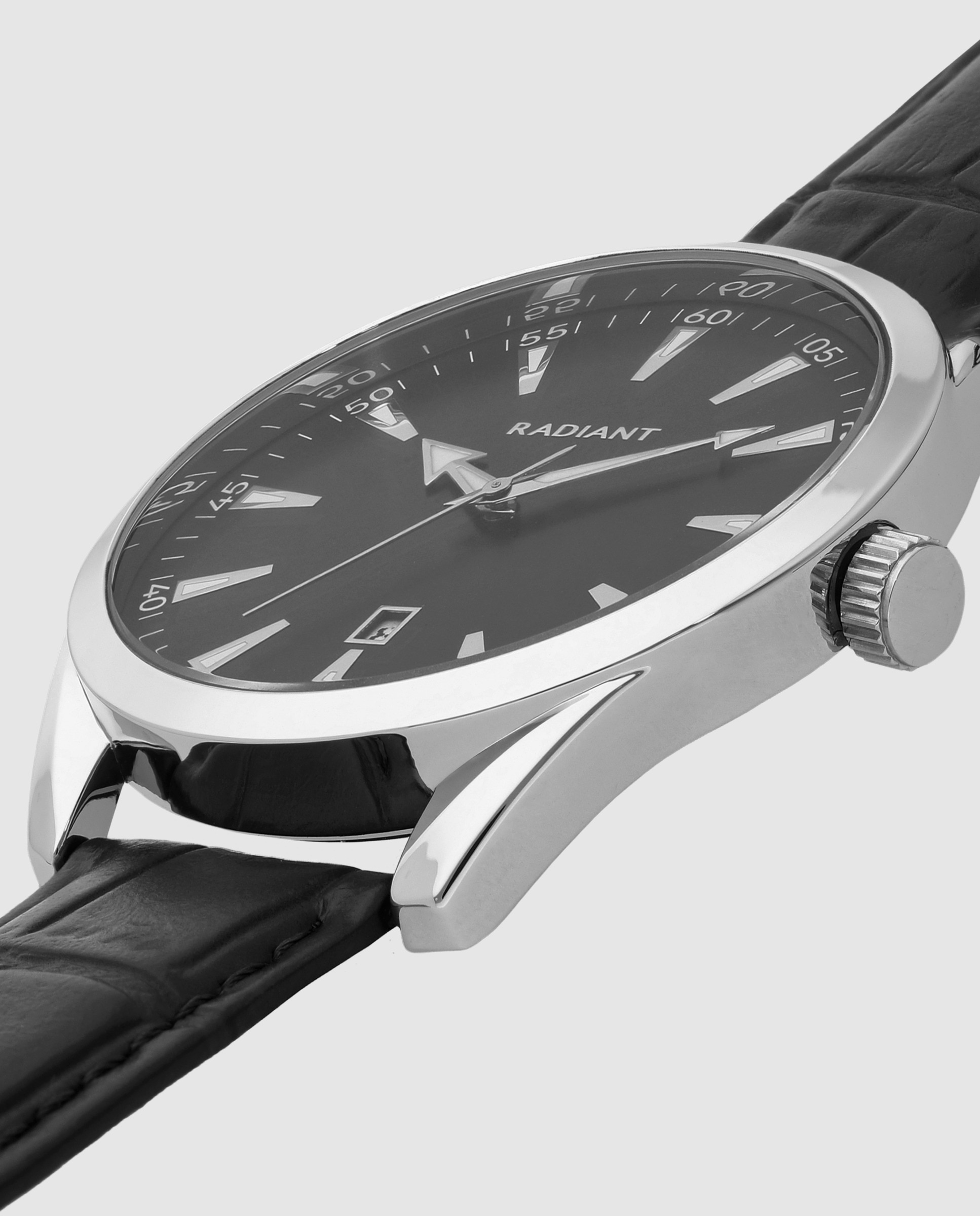 Reloj de hombre ocean code ra695202 de piel y correa negra - Radiant - Negro Negro-4