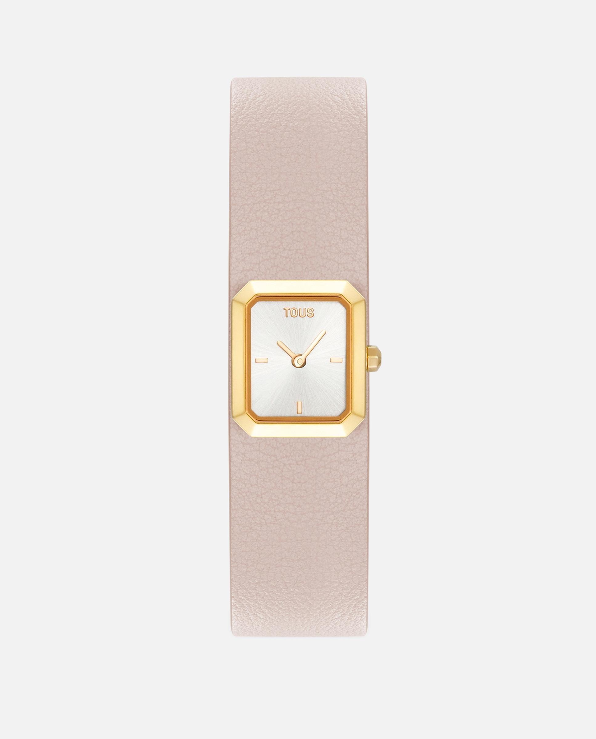 Reloj analógico de mujer con brazalete de piel azul y acero dorado karat emerald mini - Tous - Bicolor Bicolor-1