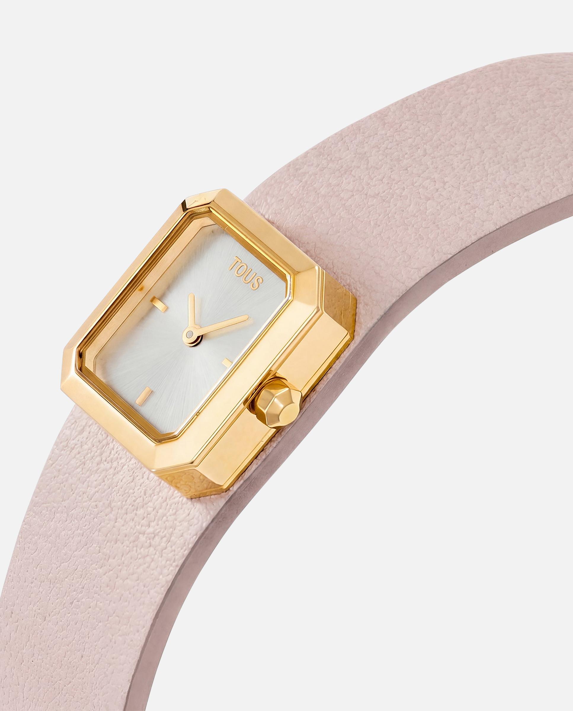 Reloj analógico de mujer con brazalete de piel azul y acero dorado karat emerald mini - Tous - Bicolor Bicolor-2