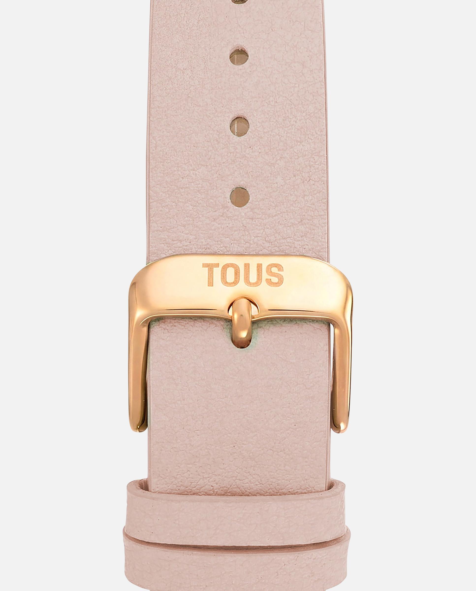 Reloj analógico de mujer con brazalete de piel azul y acero dorado karat emerald mini - Tous - Bicolor Bicolor-3