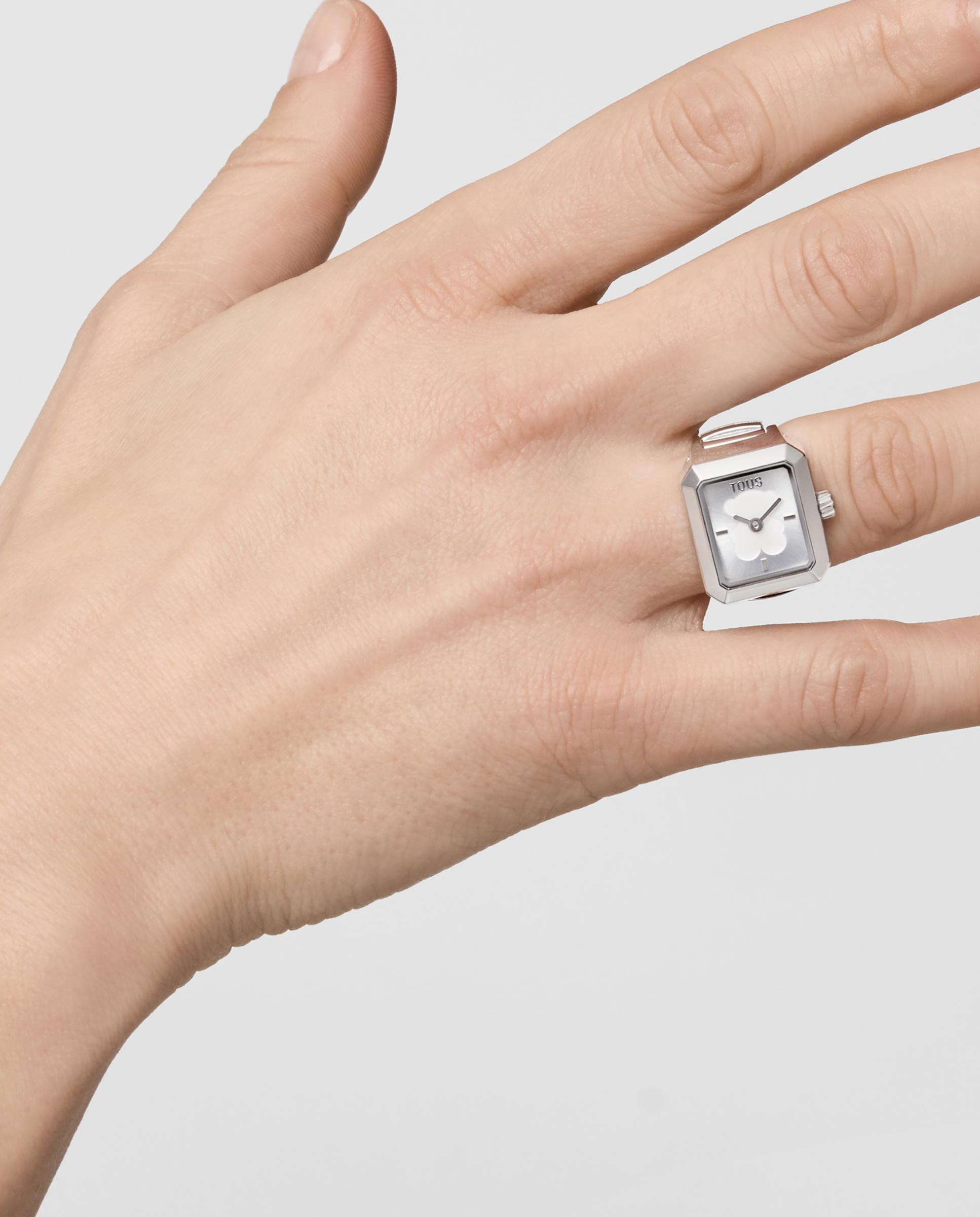 Anillo reloj analógico karat de acero - Tous - Plateado Plateado-3