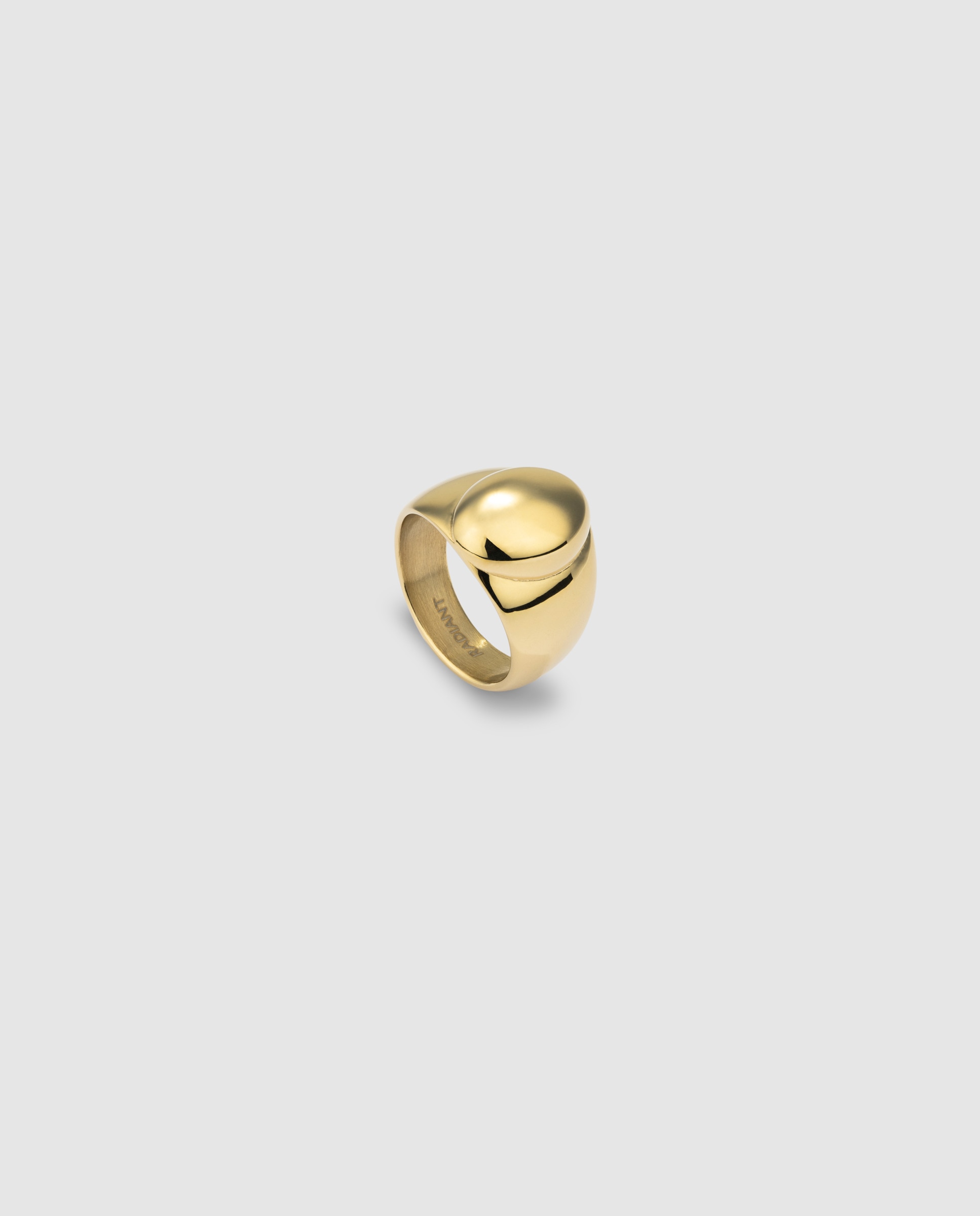 Imagen 0 de Anillo sello chains and soulmate de acero dorado Oro