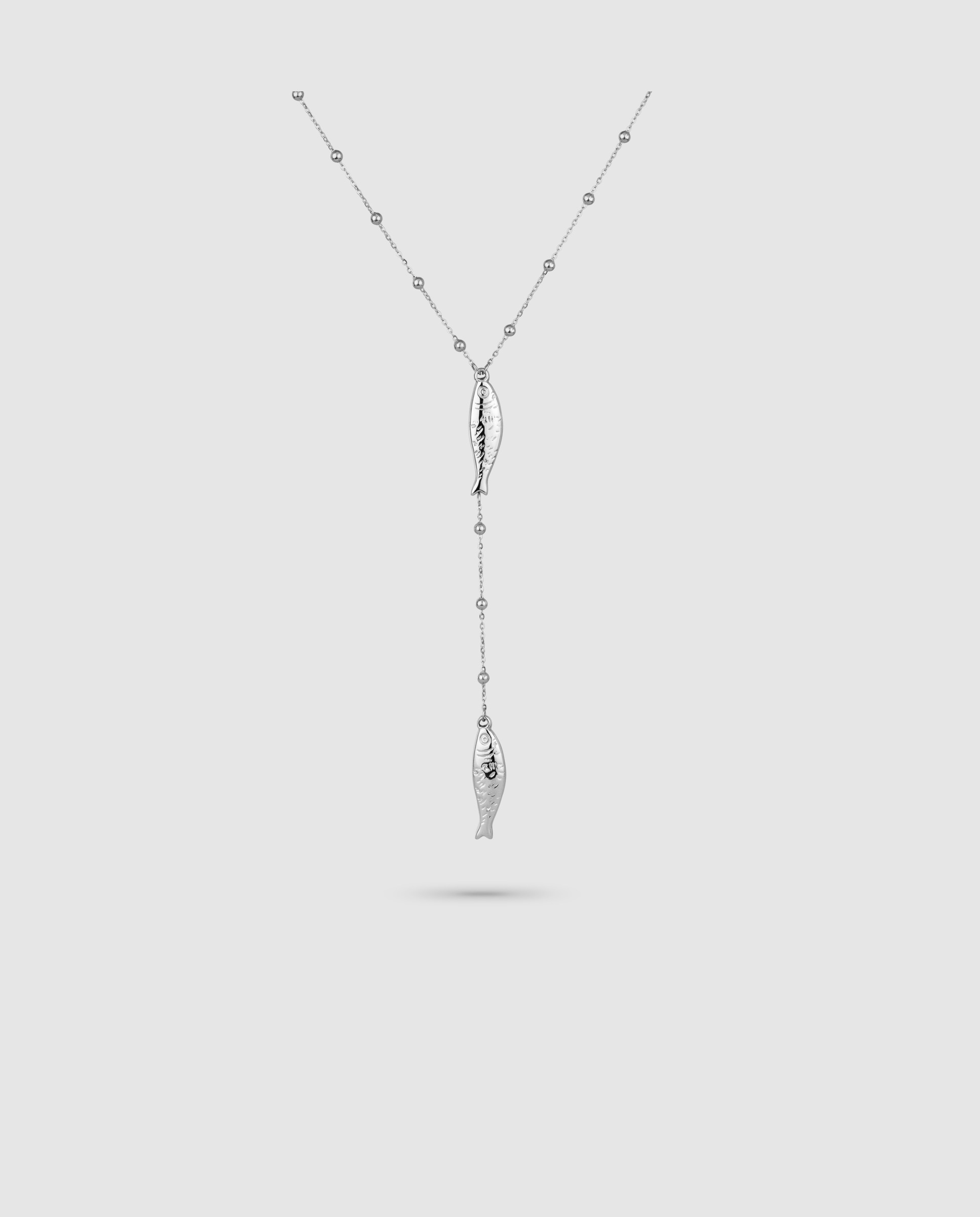 Imagen 0 de Collar chains in the sea de acero plateado Plata