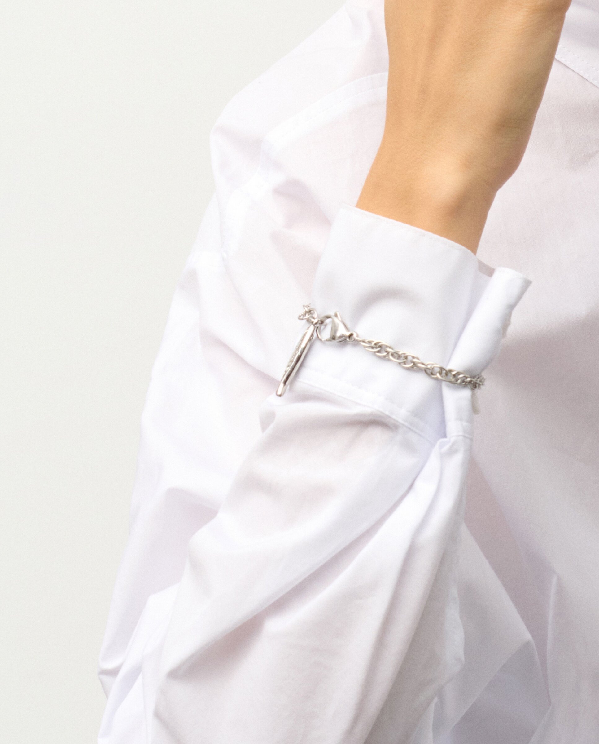 Pulsera de eslabones chains in the sea de acero plateada - Radiant - Plata Plata-2