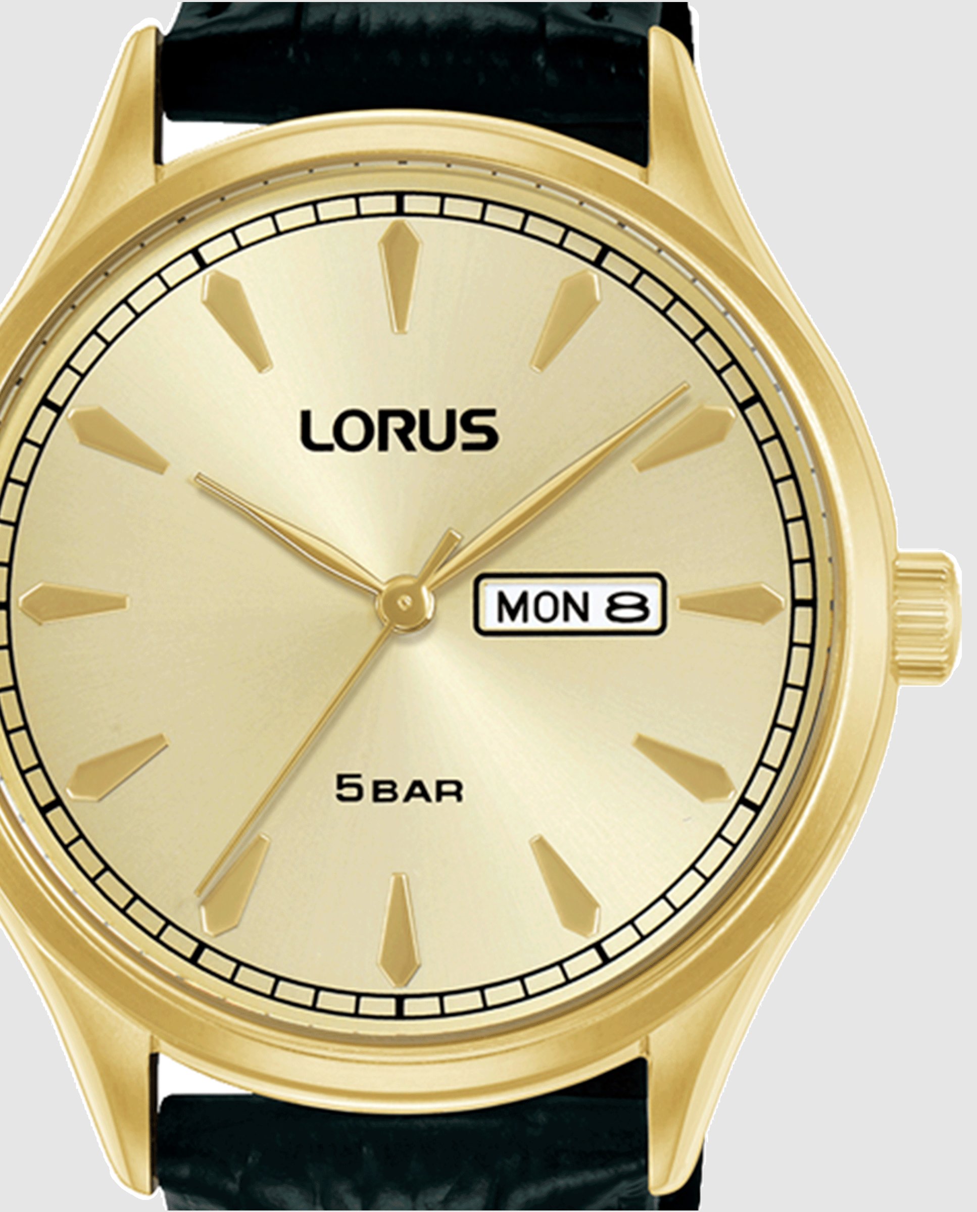 Imagen 2 de Reloj de hombre classic man rh328bx9s de piel - Lorus - Negro Negro