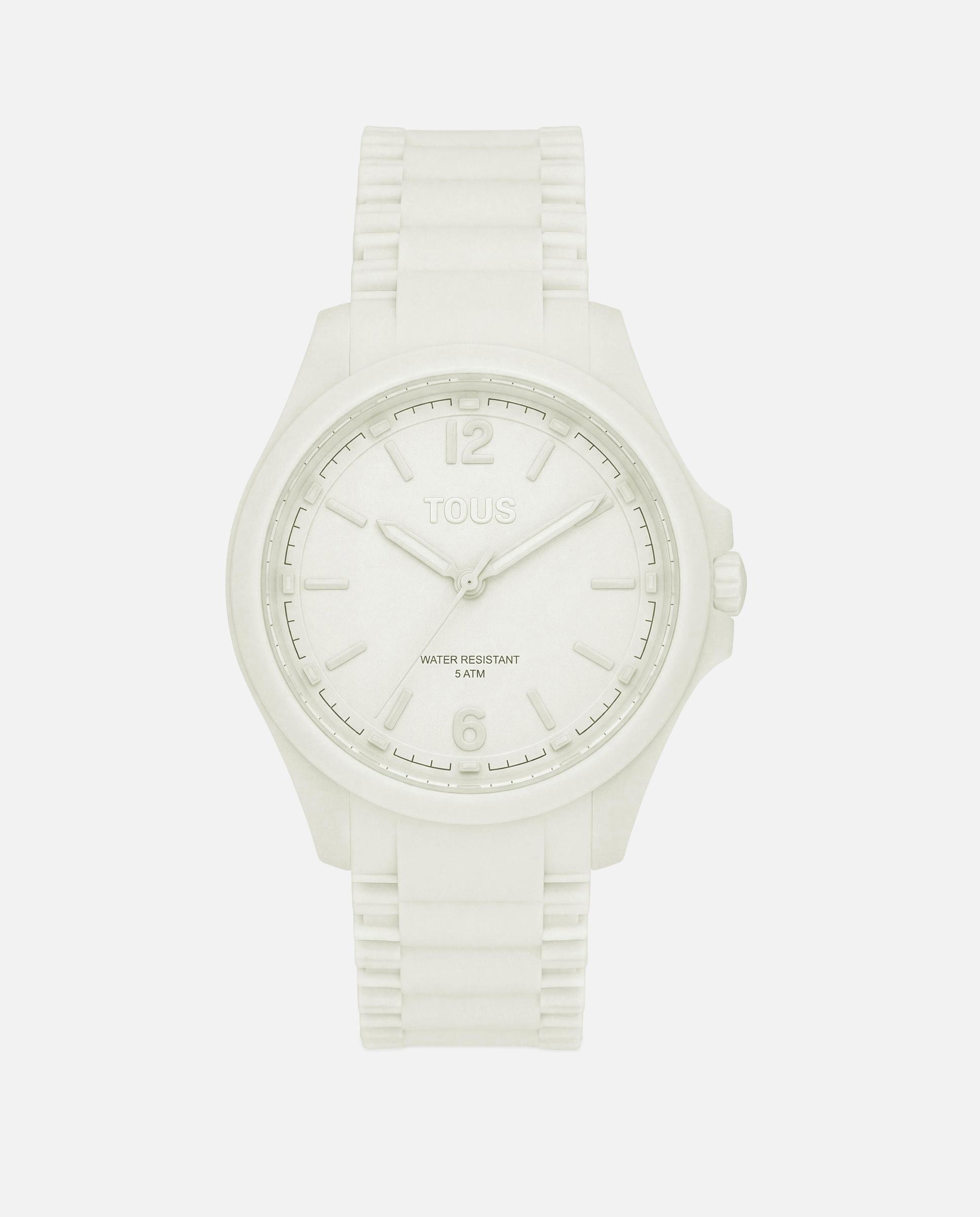 Reloj analógico de mujer con correa de silicona drive - Tous - Blanco Blanco-1