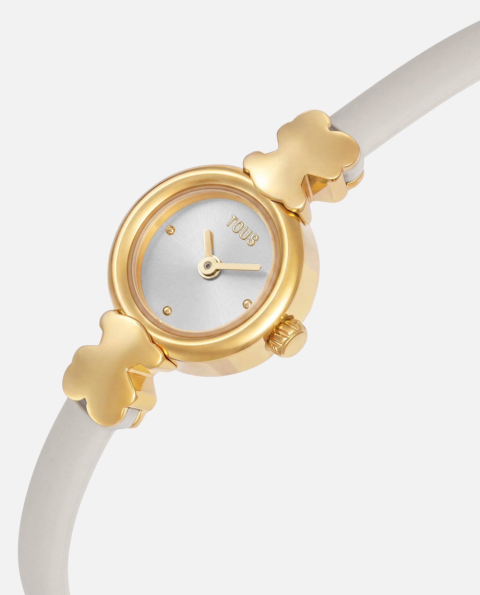 Reloj analógico de mujer con caja de acero y correa de silicona icon chic - Tous - Blanco Blanco-2