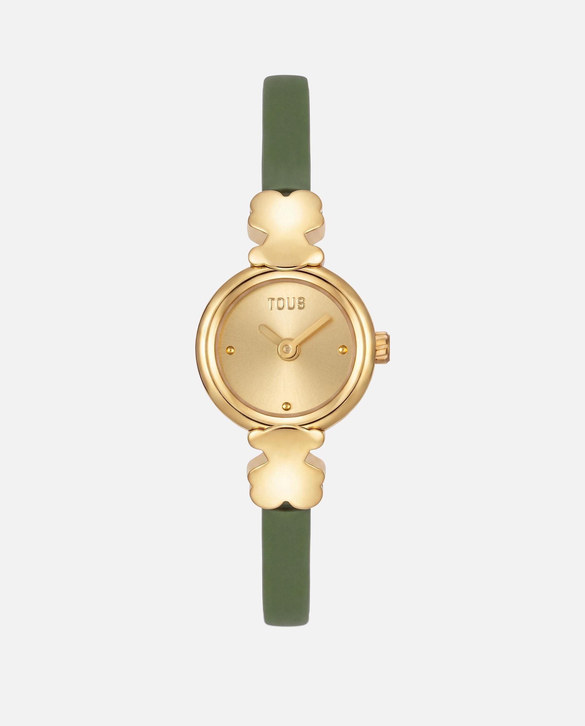Reloj analógico de mujer con caja de acero y correa de silicona icon chic - Tous - Verde oscuro Verde oscuro-1