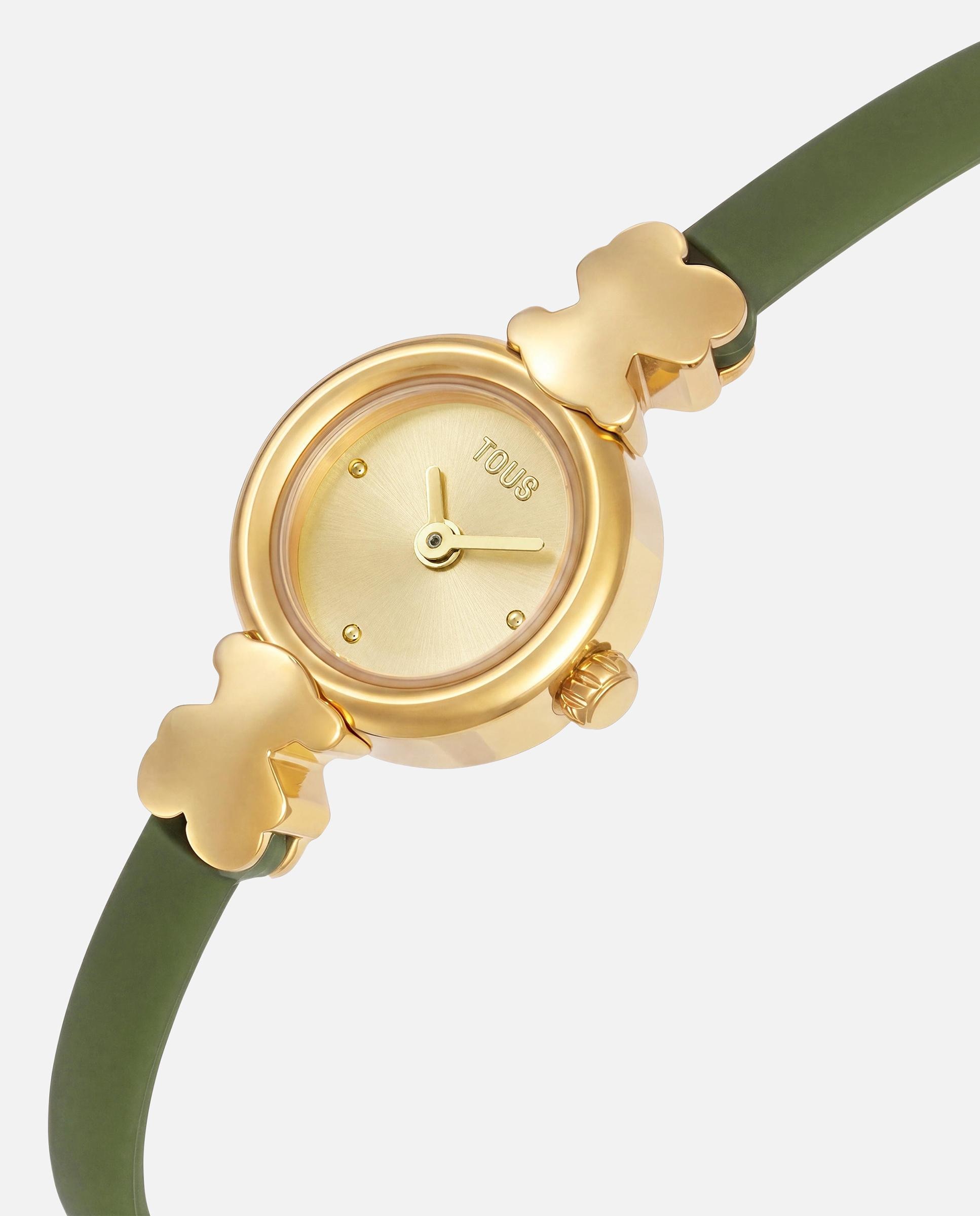 Reloj analógico de mujer con caja de acero y correa de silicona icon chic - Tous - Verde oscuro Verde oscuro-2