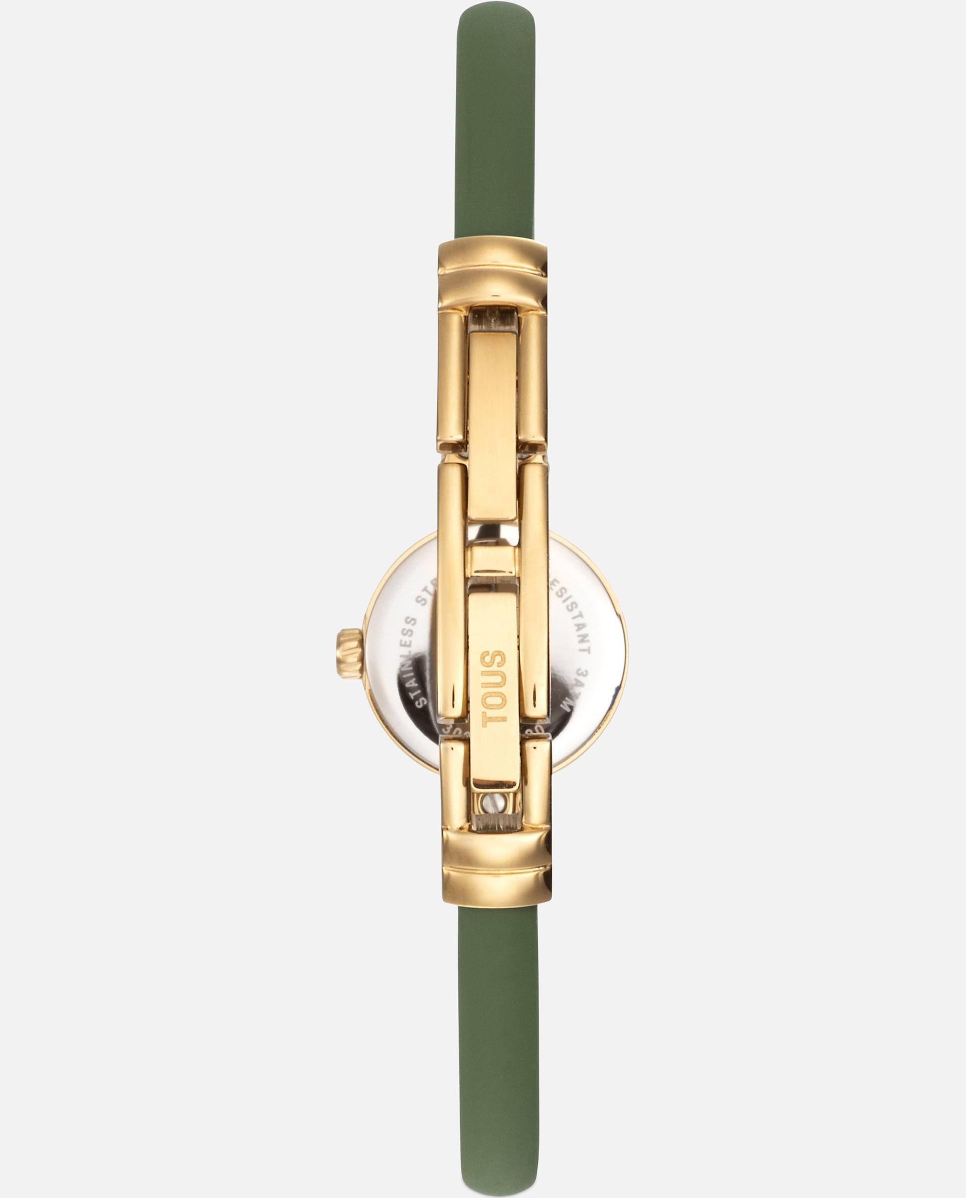 Reloj analógico de mujer con caja de acero y correa de silicona icon chic - Tous - Verde oscuro Verde oscuro-3