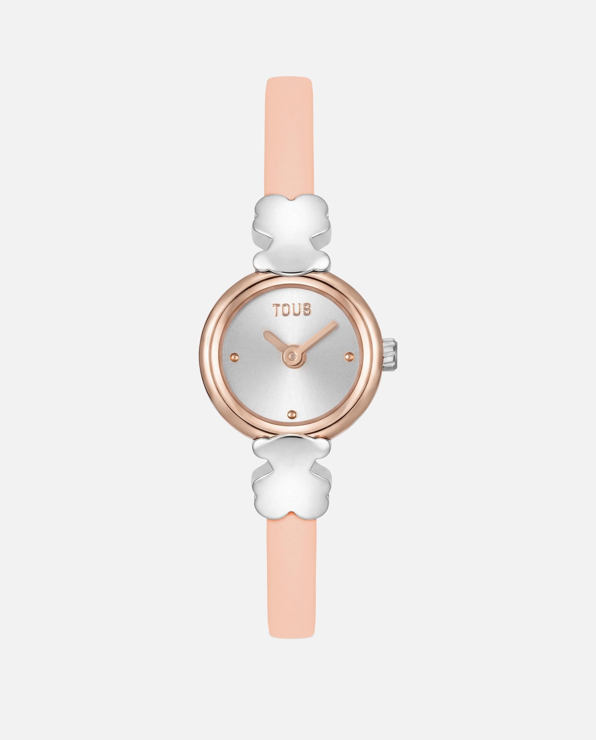 Reloj analógico de mujer con caja de acero y correa de silicona icon chic - Tous - Nude Nude-1