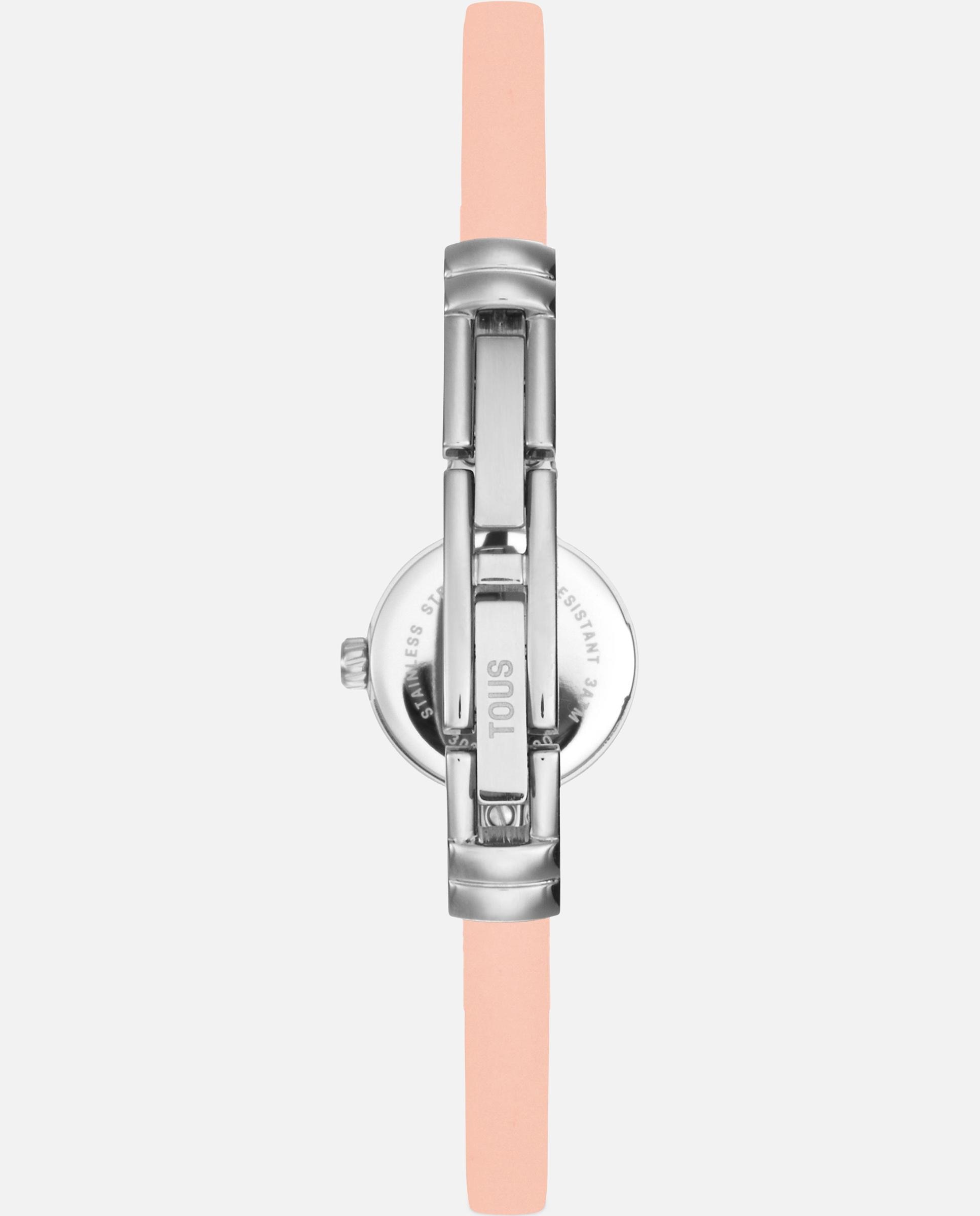 Reloj analógico de mujer con caja de acero y correa de silicona icon chic - Tous - Nude Nude-3